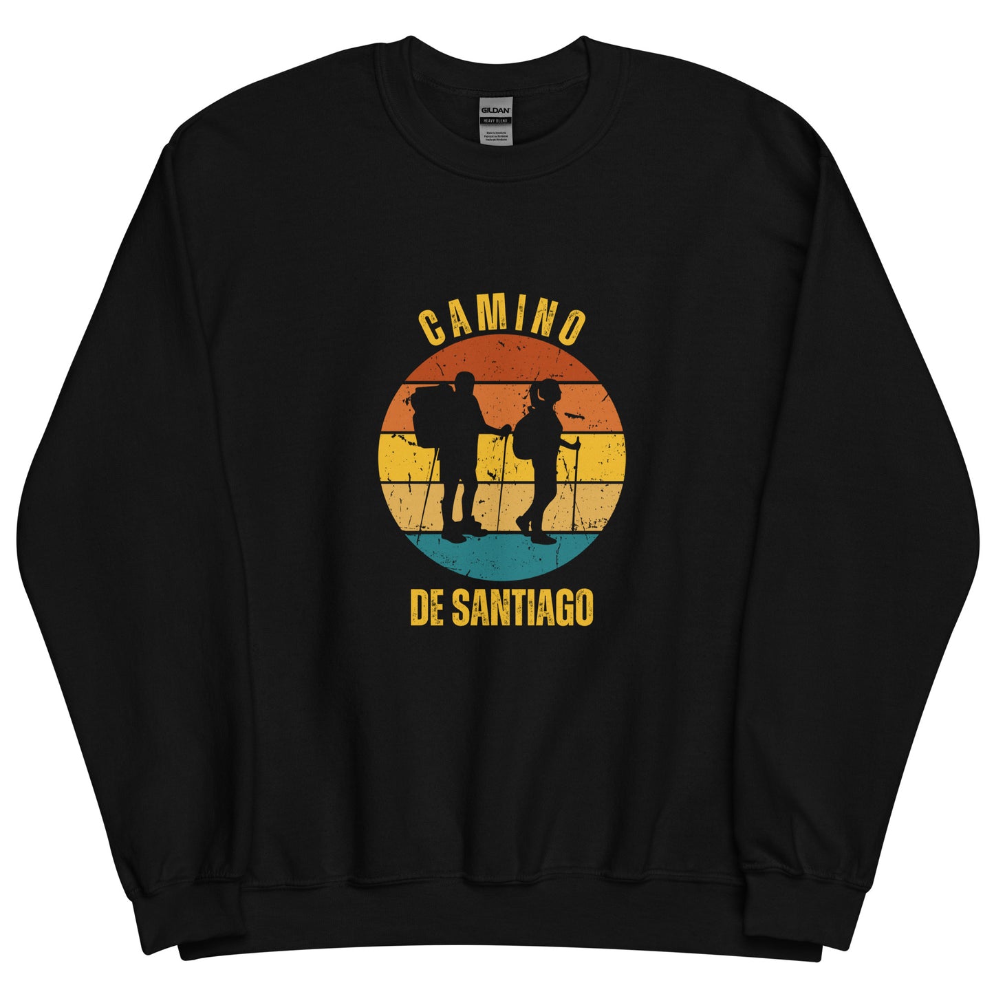 Camino de Santiago Sweatshirt, Gift for Camino de Santiago, 2 Hikers, Unisex