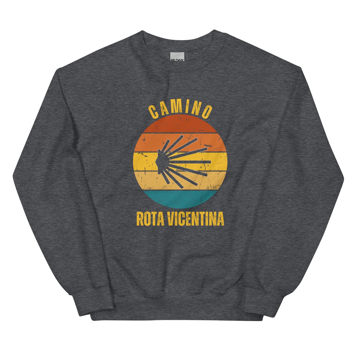 Camino Rota Vicentina Sweatshirt, Camino de Santiago Fishermen's Trail Keepsake, Seashell, Unisex