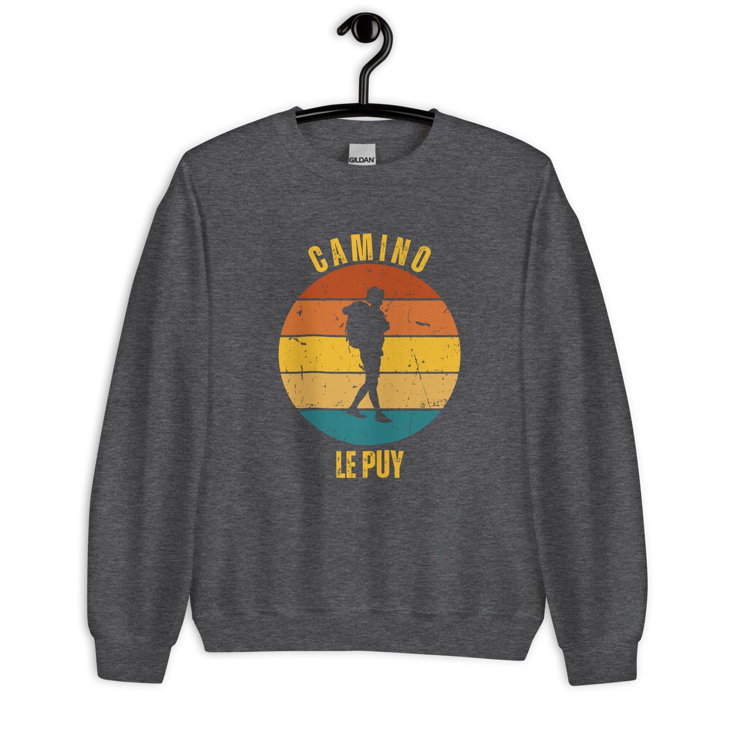 Le Puy Camino Sweatshirt, Camino de Santiago Le Chemin Keepsake, Solo Hiker, Unisex