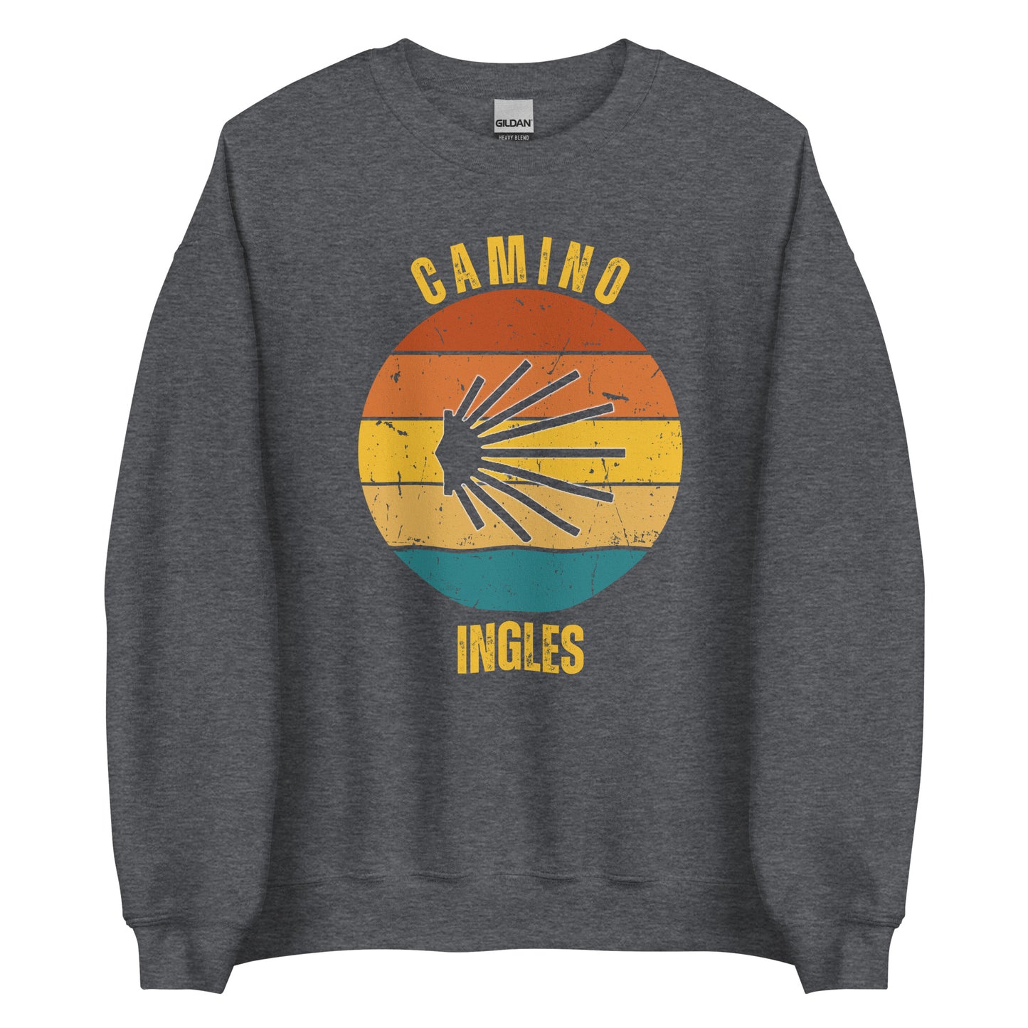 Camino Ingles Sweatshirt Sweatshirt, Camino de Santiago Keepsake, Gift for Peregrino, Seashell, Unisex