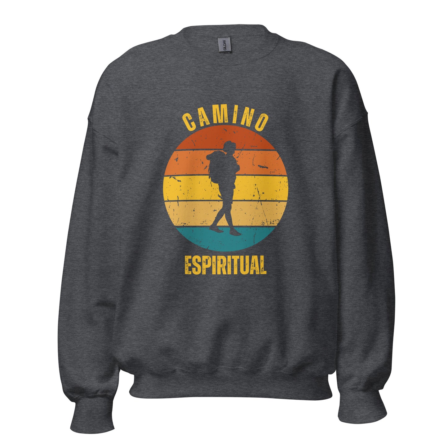 Camino Espiritual Sweatshirt Sweatshirt, Camino de Santiago Keepsake, Solo Hiker, Unisex