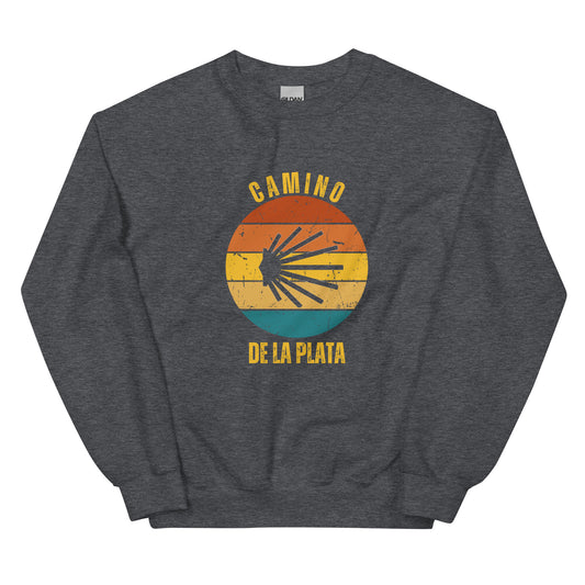 Camino Via de la Plata Sweatshirt, Gift for Camino de Santiago Keepsake, Seashell, Unisex