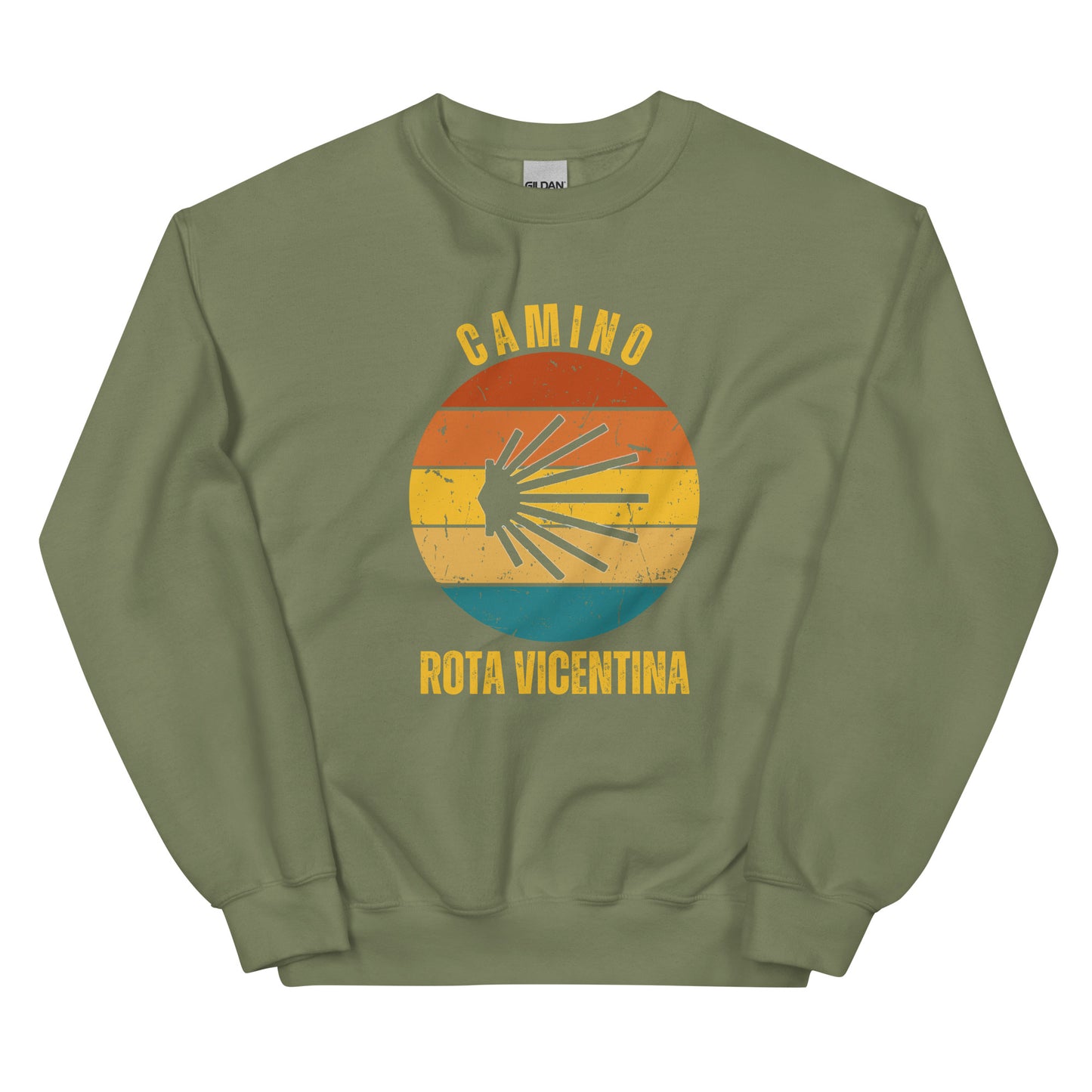 Camino Rota Vicentina Sweatshirt, Camino de Santiago Fishermen's Trail Keepsake, Seashell, Unisex