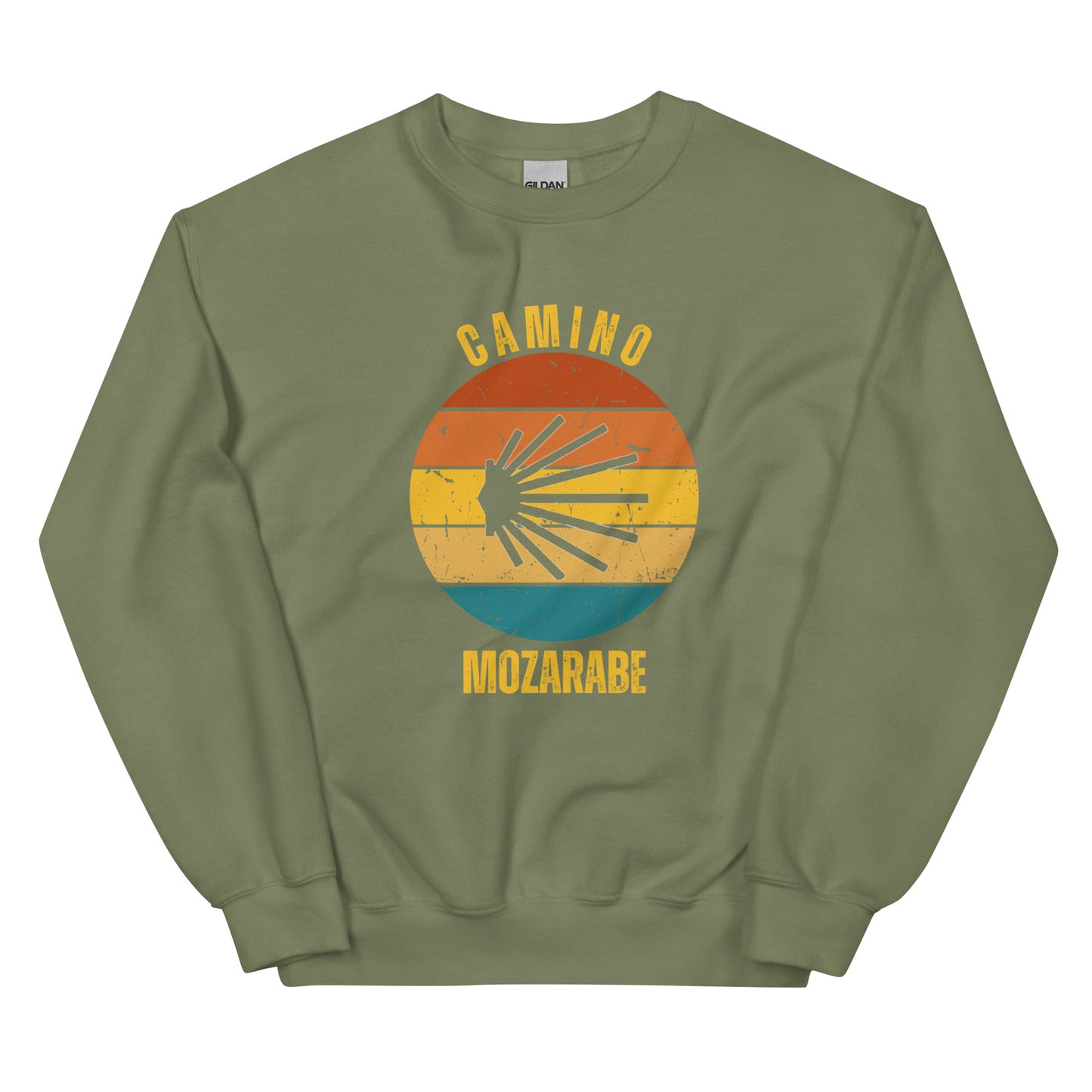 Camino Mozarabe Sweatshirt, Camino de Santiago Spain Keepsake, Seashell, Unisex