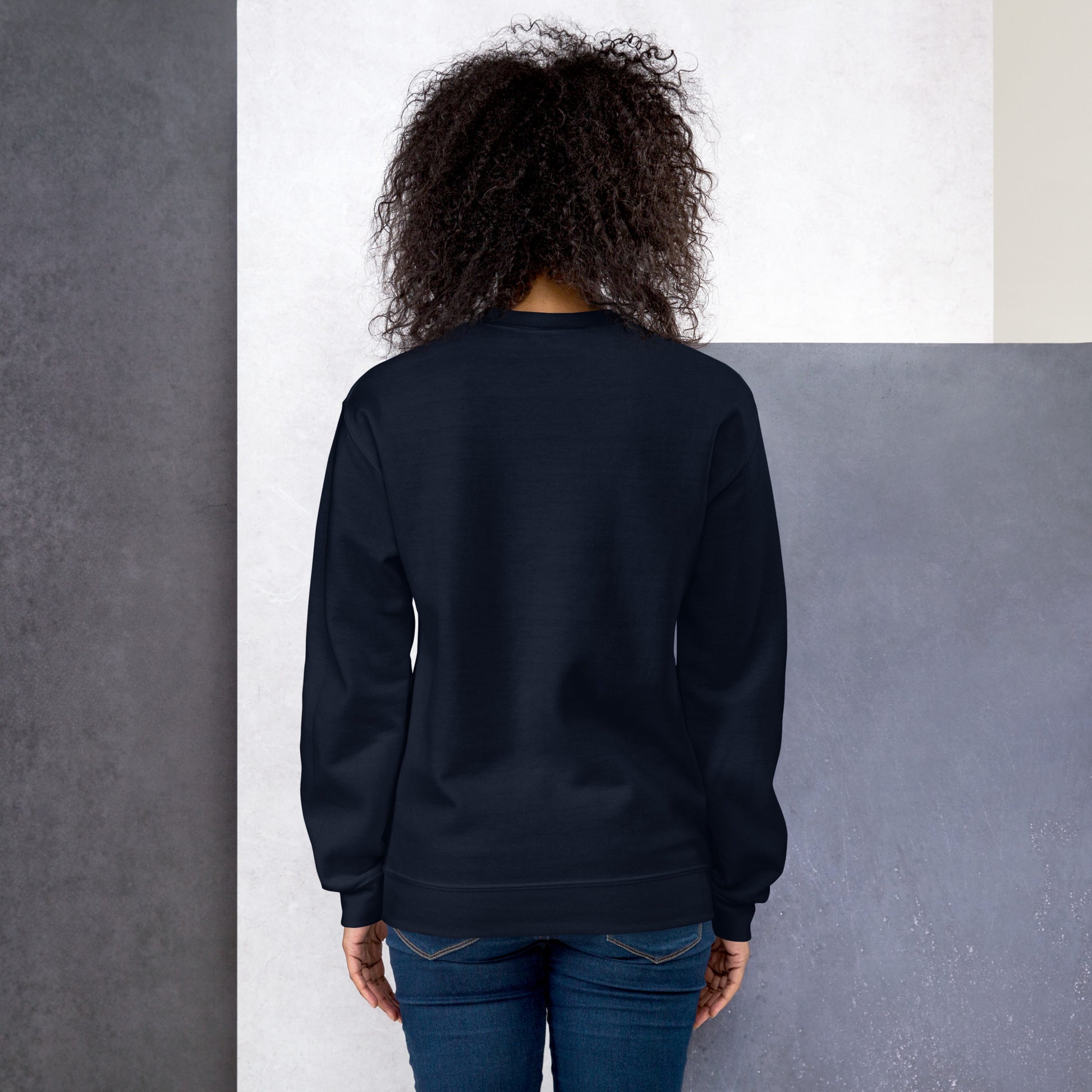 Camino Portugues de la Costa Sweatshirt Back Navy