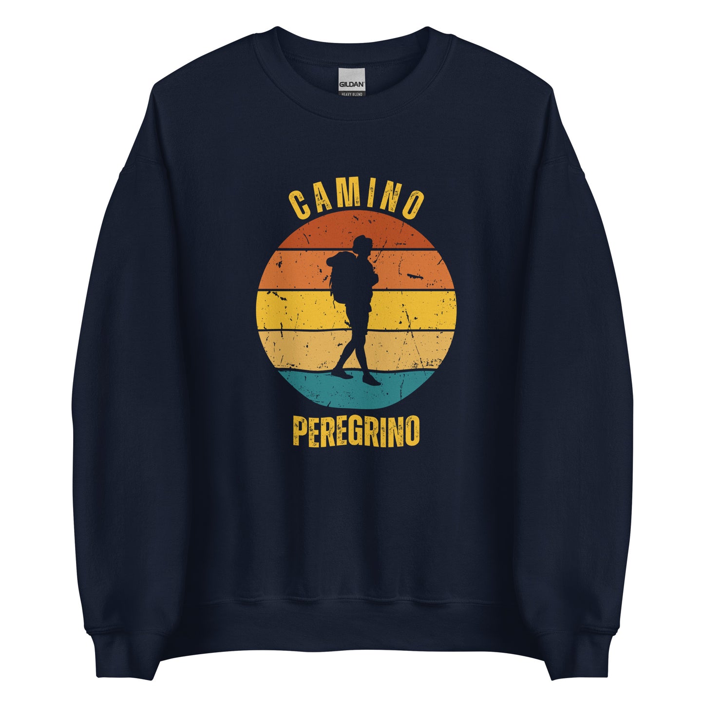 Camino Peregrino Sweatshirt, Camino de Santiago Pilgrim Keepsake, Solo Hiker, Unisex