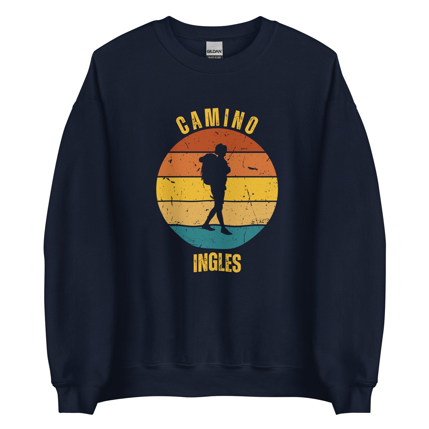 Camino Ingles Sweatshirt Sweatshirt, Camino de Santiago Keepsake, Gift for Peregrino, Solo Hiker, Unisex