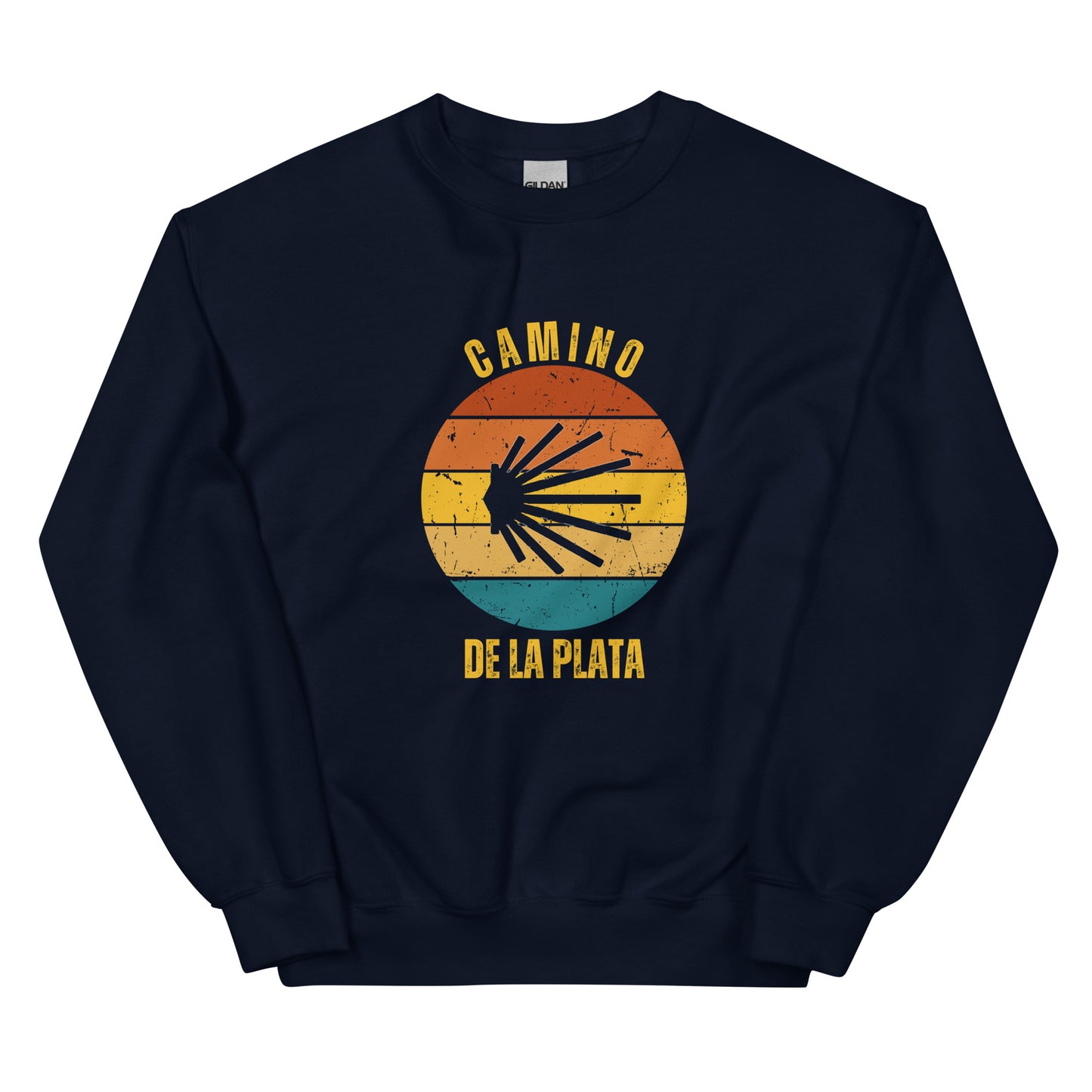 Camino Via de la Plata Sweatshirt, Gift for Camino de Santiago Keepsake, Seashell, Unisex