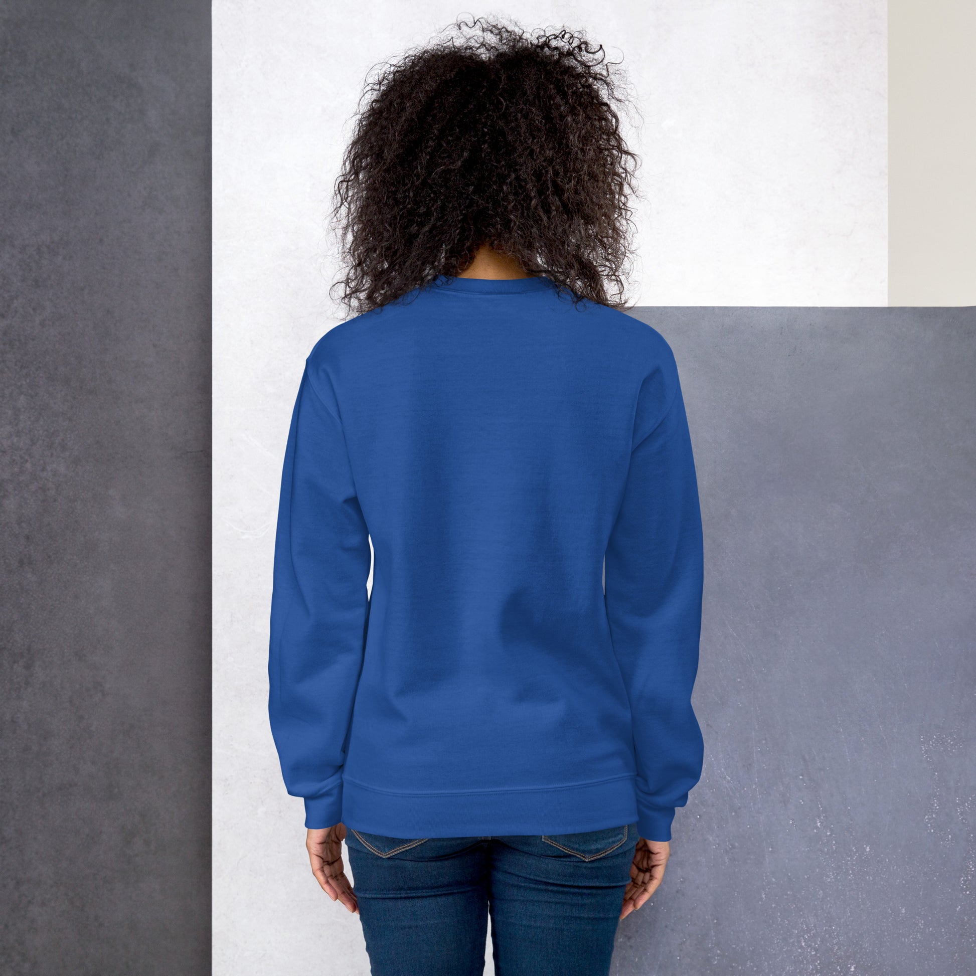 Camino Portugues de la Costa Sweatshirt Black Royal Blue