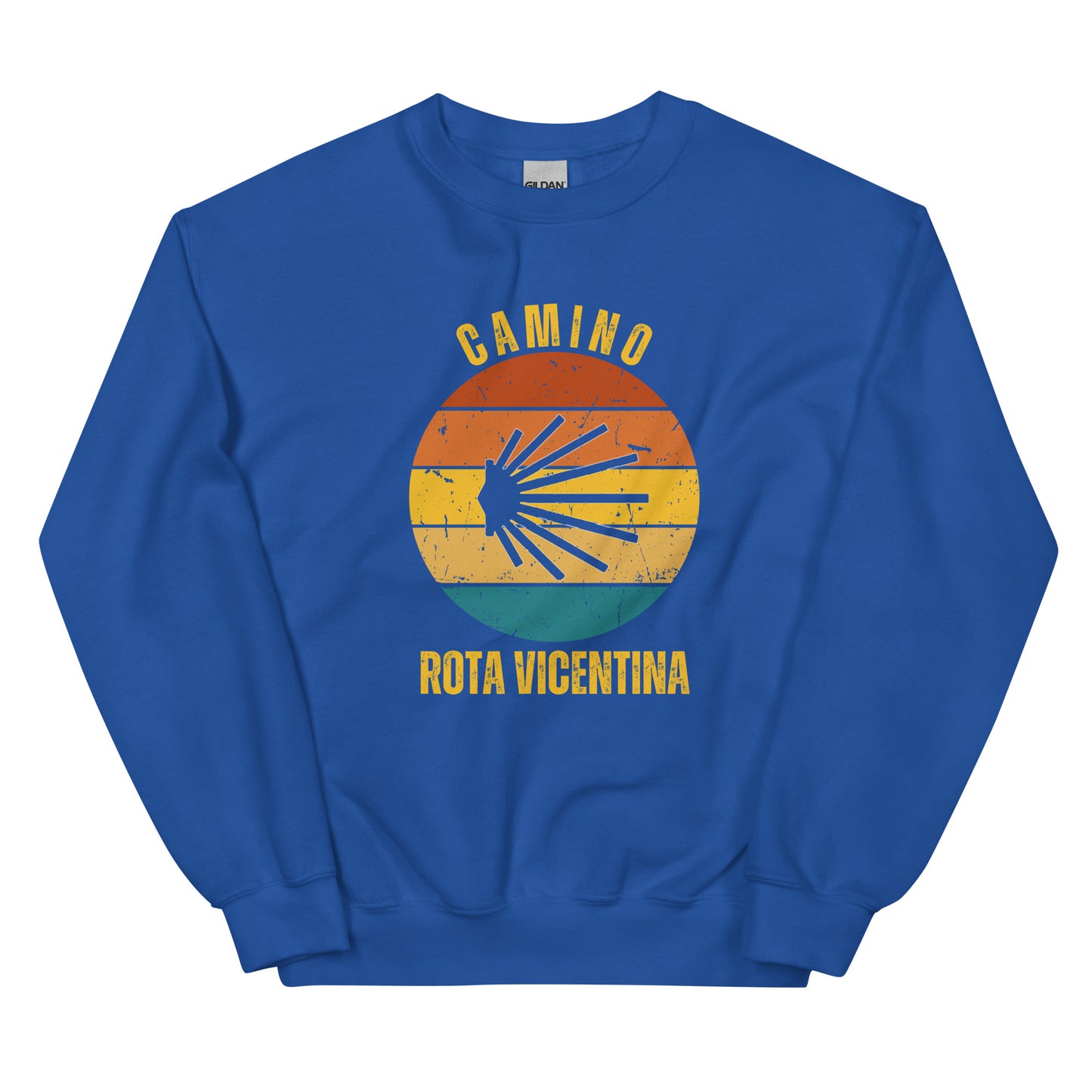 Camino Rota Vicentina Sweatshirt, Camino de Santiago Fishermen's Trail Keepsake, Seashell, Unisex