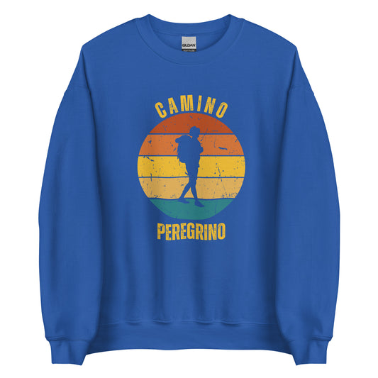 Camino Peregrino Sweatshirt, Camino de Santiago Pilgrim Keepsake, Solo Hiker, Unisex