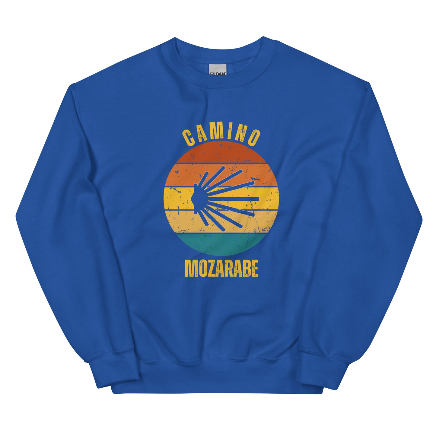 Camino Mozarabe Sweatshirt, Camino de Santiago Spain Keepsake, Seashell, Unisex