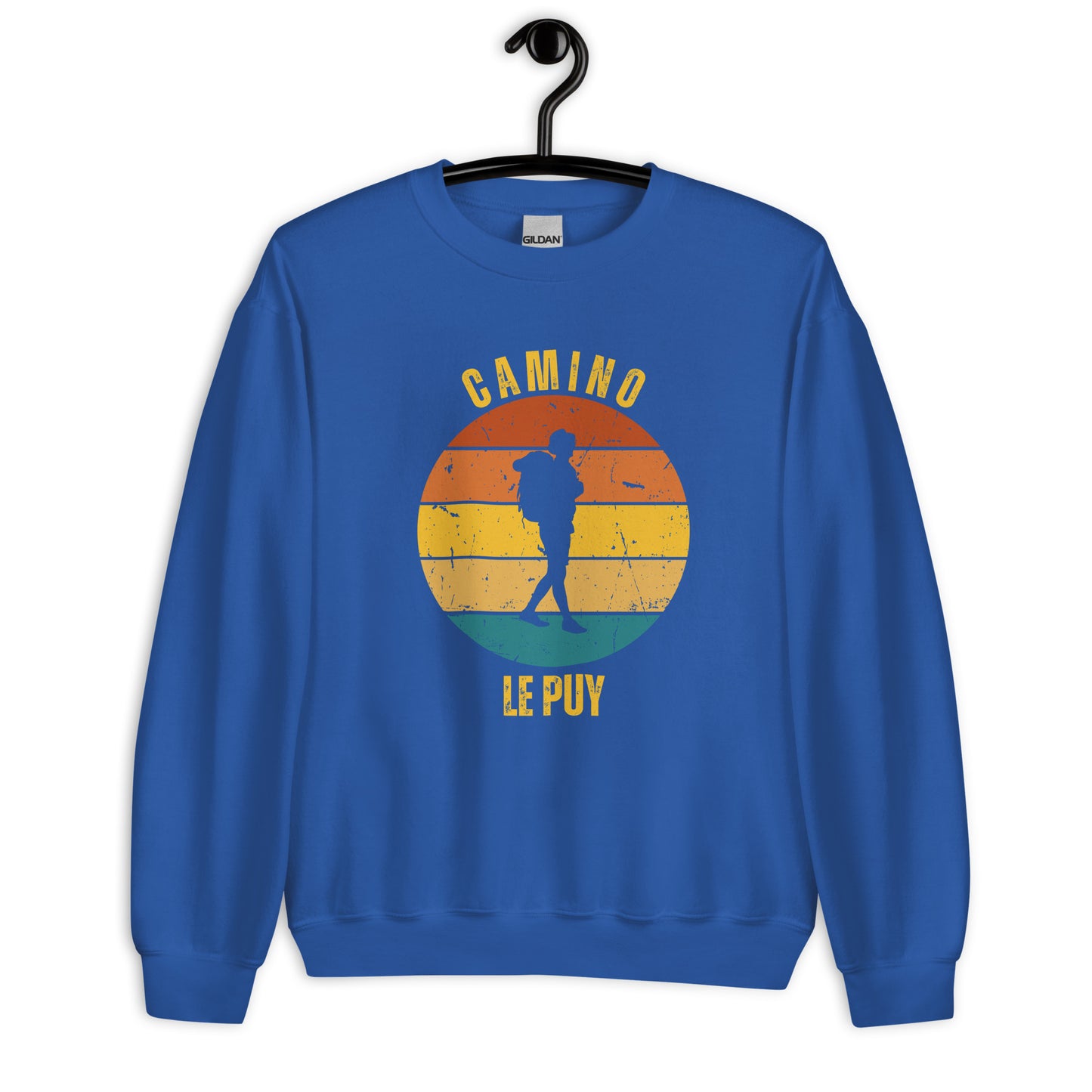 Le Puy Camino Sweatshirt, Camino de Santiago Le Chemin Keepsake, Solo Hiker, Unisex