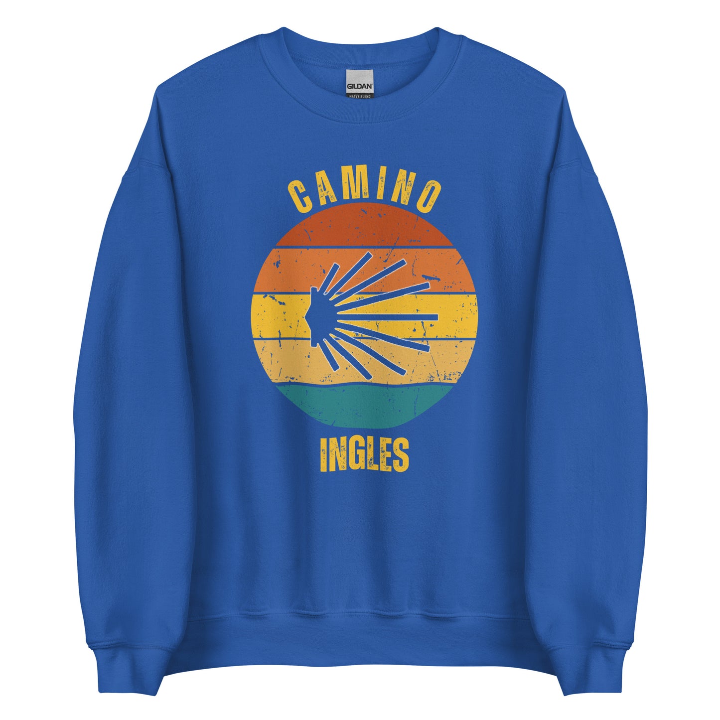 Camino Ingles Sweatshirt Sweatshirt, Camino de Santiago Keepsake, Gift for Peregrino, Seashell, Unisex