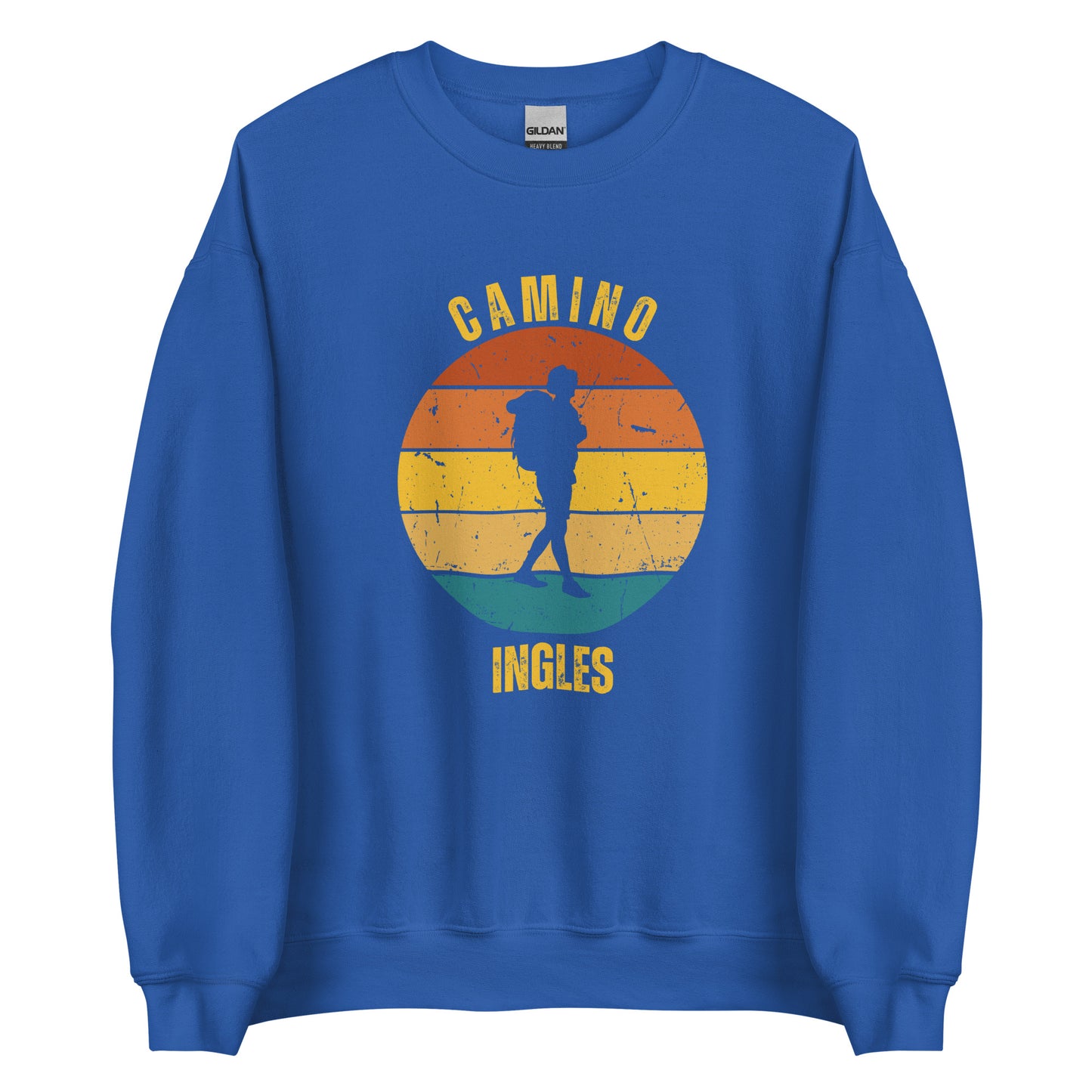 Camino Ingles Sweatshirt Sweatshirt, Camino de Santiago Keepsake, Gift for Peregrino, Solo Hiker, Unisex