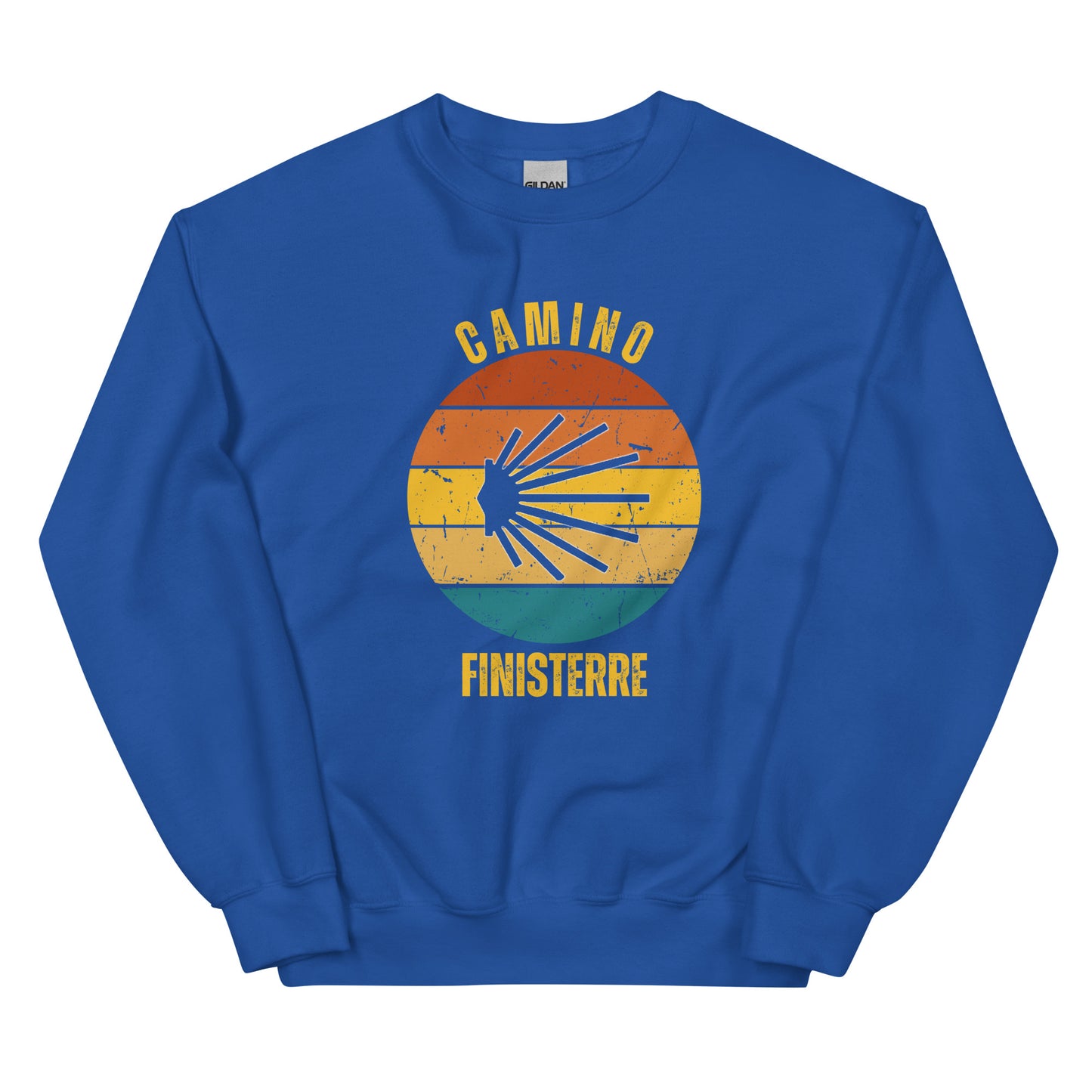 Camino Finisterre Sweatshirt Sweatshirt, Commemorate Camino de Santiago Keepsake, Seashell, Unisex