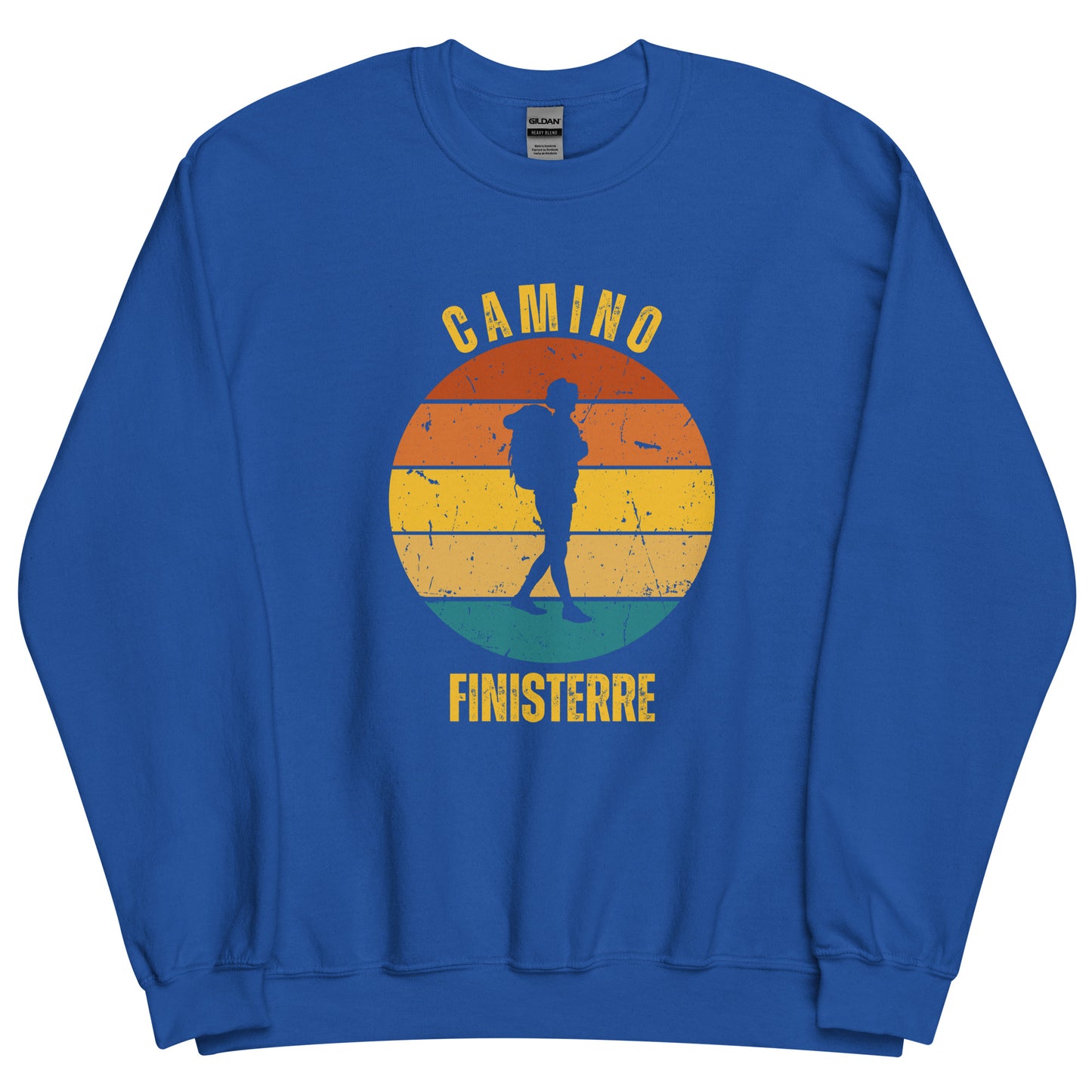 Camino Finisterre Sweatshirt Sweatshirt, Commemorate Camino de Santiago Keepsake, Solo Hiker, Unisex