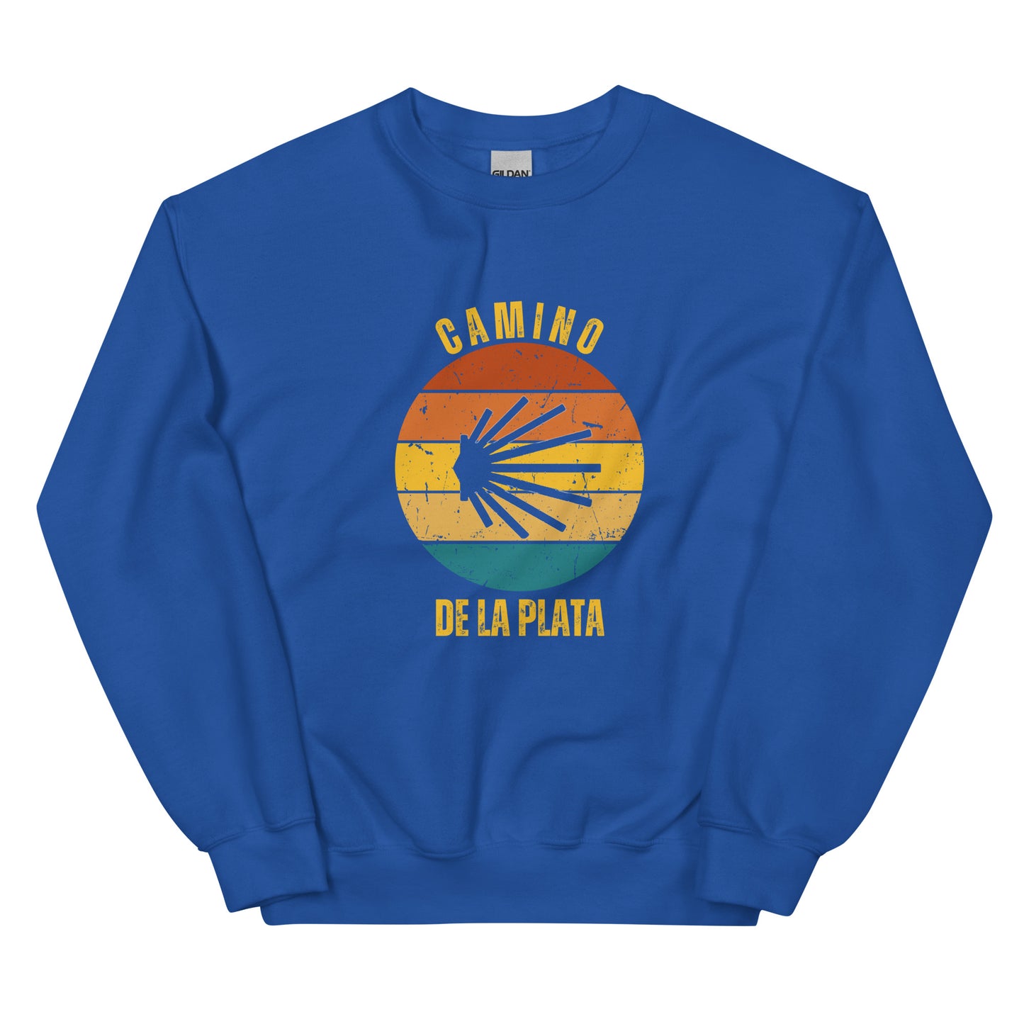 Camino Via de la Plata Sweatshirt, Gift for Camino de Santiago Keepsake, Seashell, Unisex