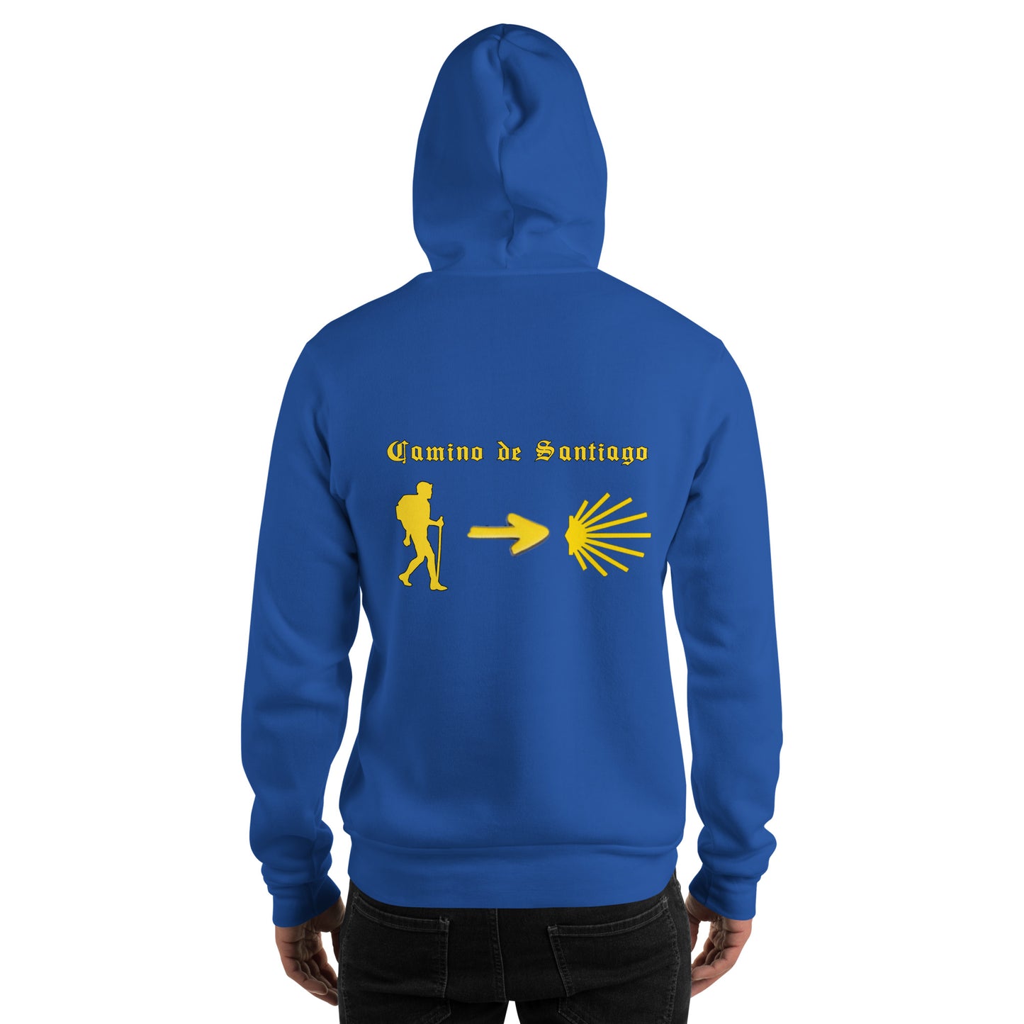 Camino de Santiago Hoodie, Gift for Camino Peregrino, Hiker, Arrow, Shell, Unisex Hoodie