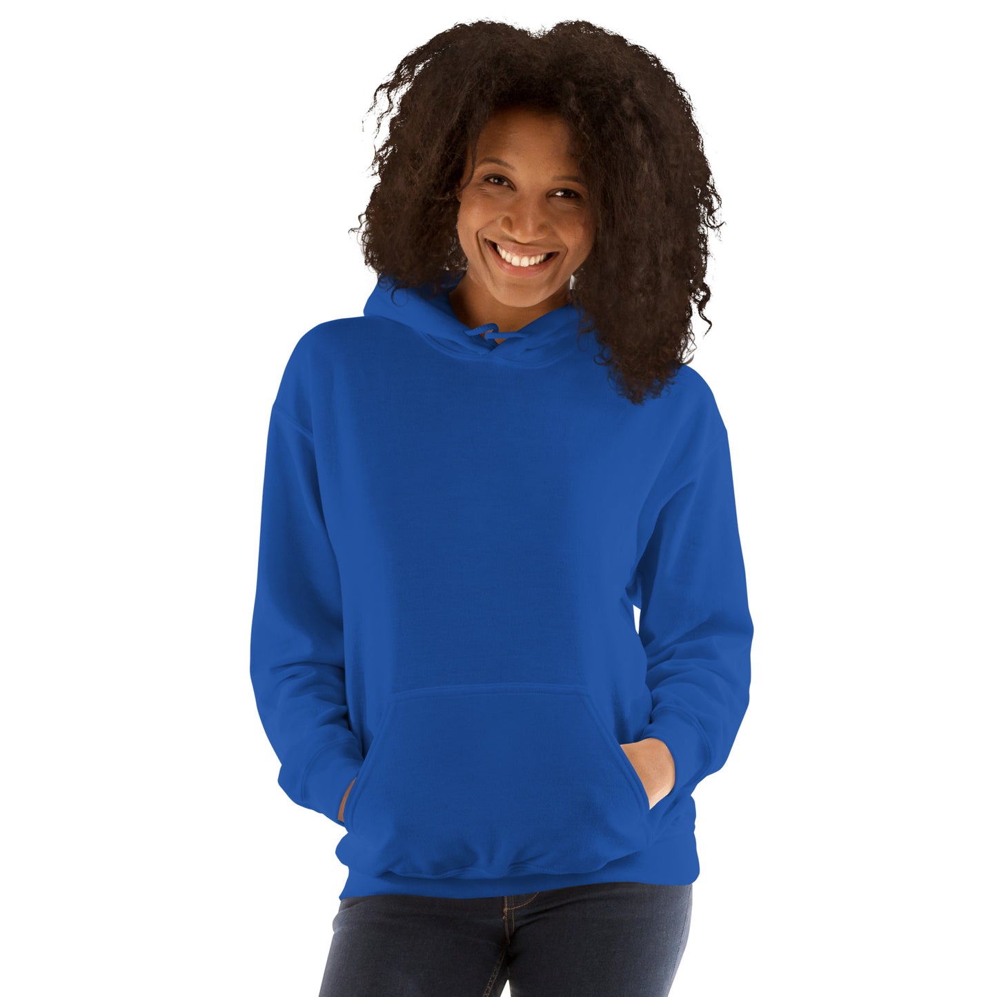 Camino de Santiago Hoodie Seashell Hiker Unisex Royal Blue Front