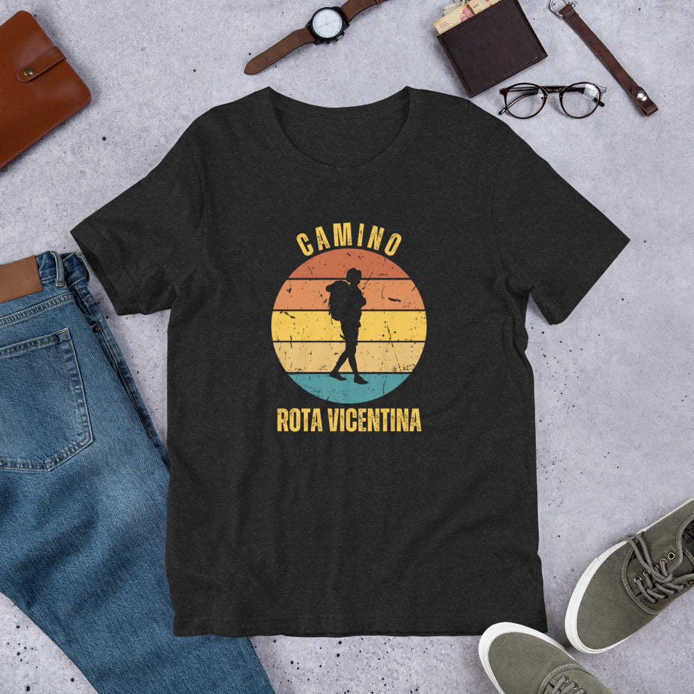 Rota Vicentina T-Shirt, Camino de Santiago Portugues Keepsake, Solo Peregrino, Unisex