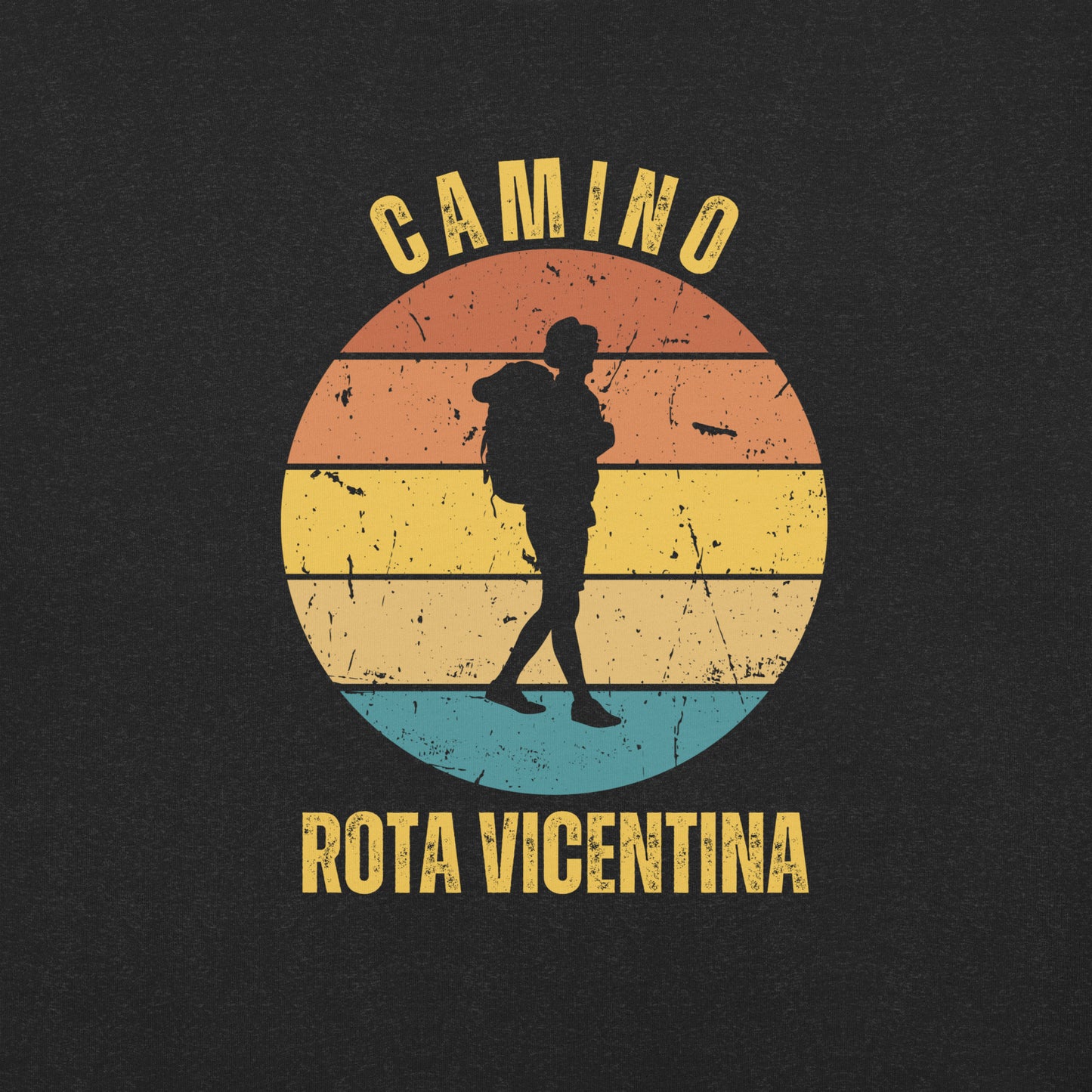 Rota Vicentina T-Shirt, Camino de Santiago Portugues Keepsake, Solo Peregrino, Unisex