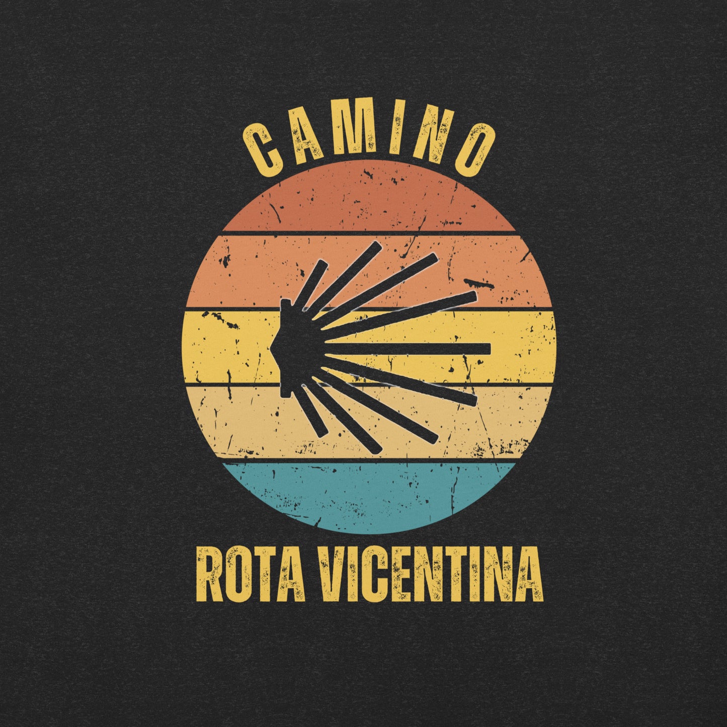 Rota Vicentina T-Shirt, Camino de Santiago Portugues Keepsake, Seashell, Unisex