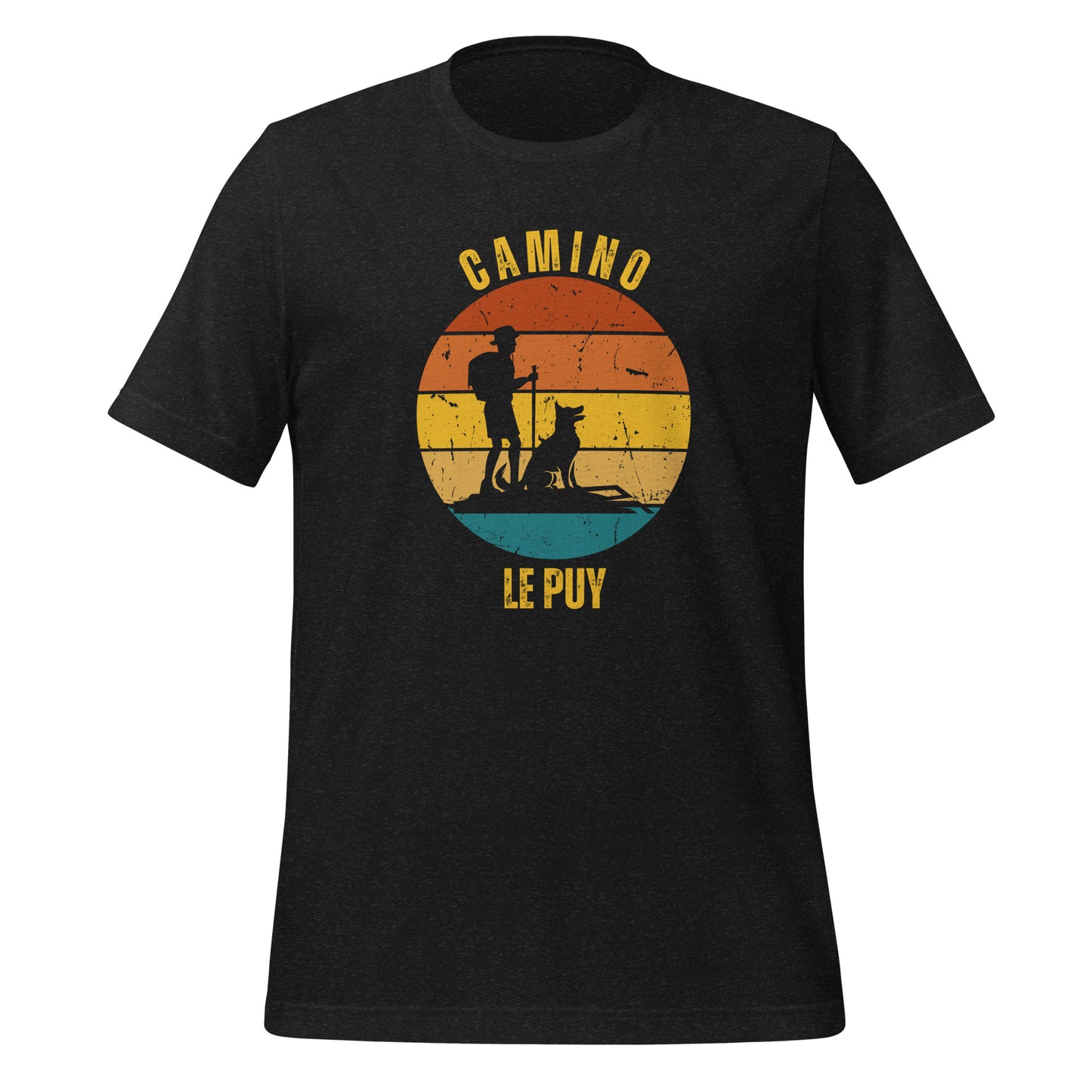 Le Puy Camino T-Shirt, Gift for Camino de Santiago Le Chemin Hiker with Dog, Keepsake for Peregrino, Unisex