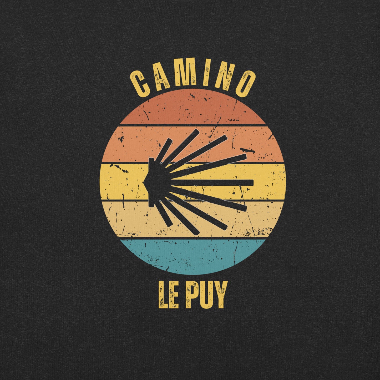 Le Puy Camino T-Shirt, Gift for Camino de Santiago Le Chemin, Keepsake, Seashell, Unisex