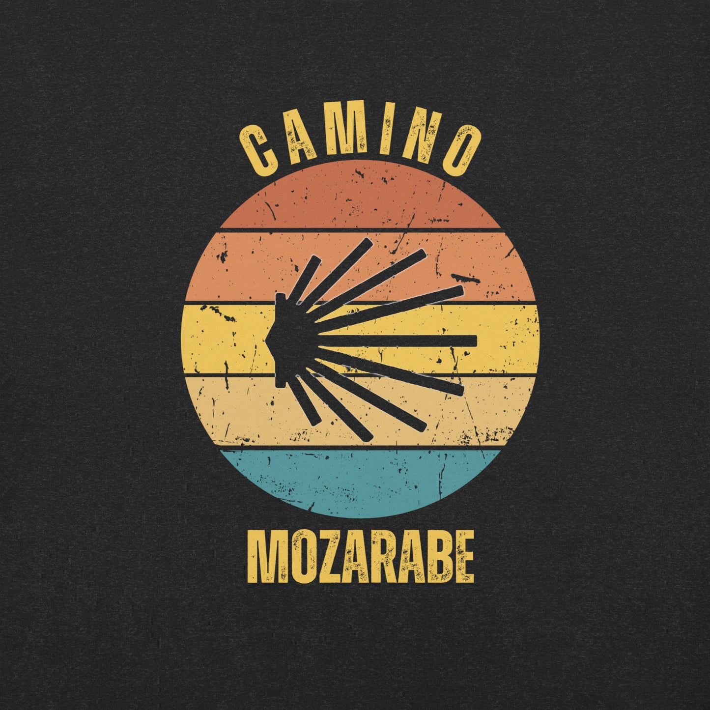 Camino Mozárabe T-Shirt, Gift for Camino de Santiago Spain Peregrino, Keepsake, Seashell, Unisex