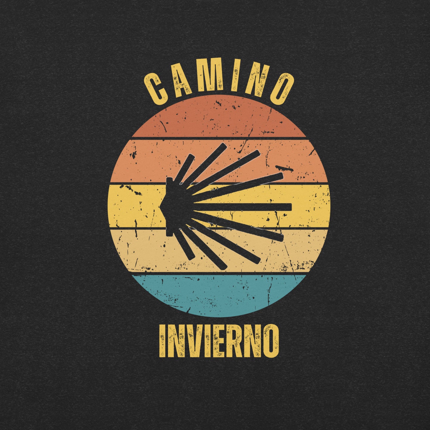 Camino Invierno T-Shirt, Gift for Camino de Santiago Winter Way Peregrino, Keepsake, Seashell, Unisex