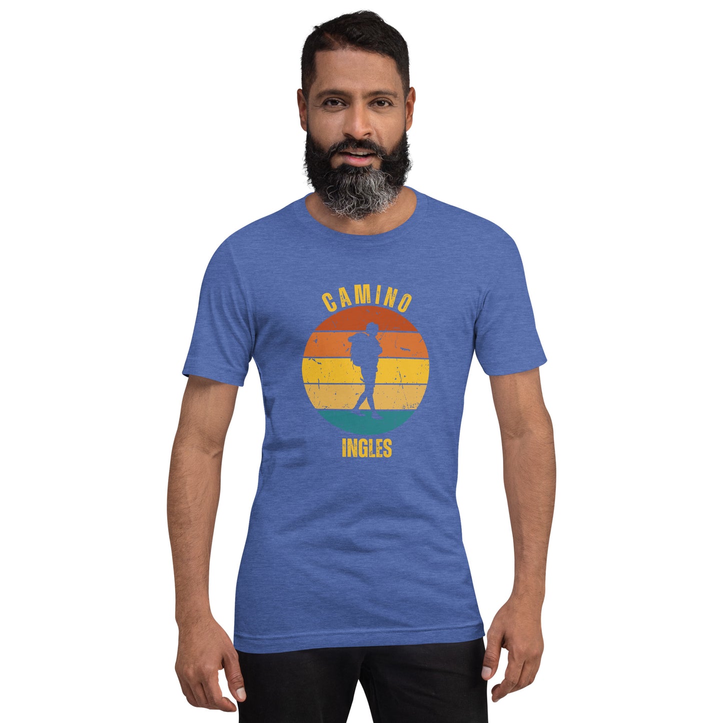 Peregrino Ingles, Camino de Santiago Keepsake, Solo Hiker, Unisex T-Shirt