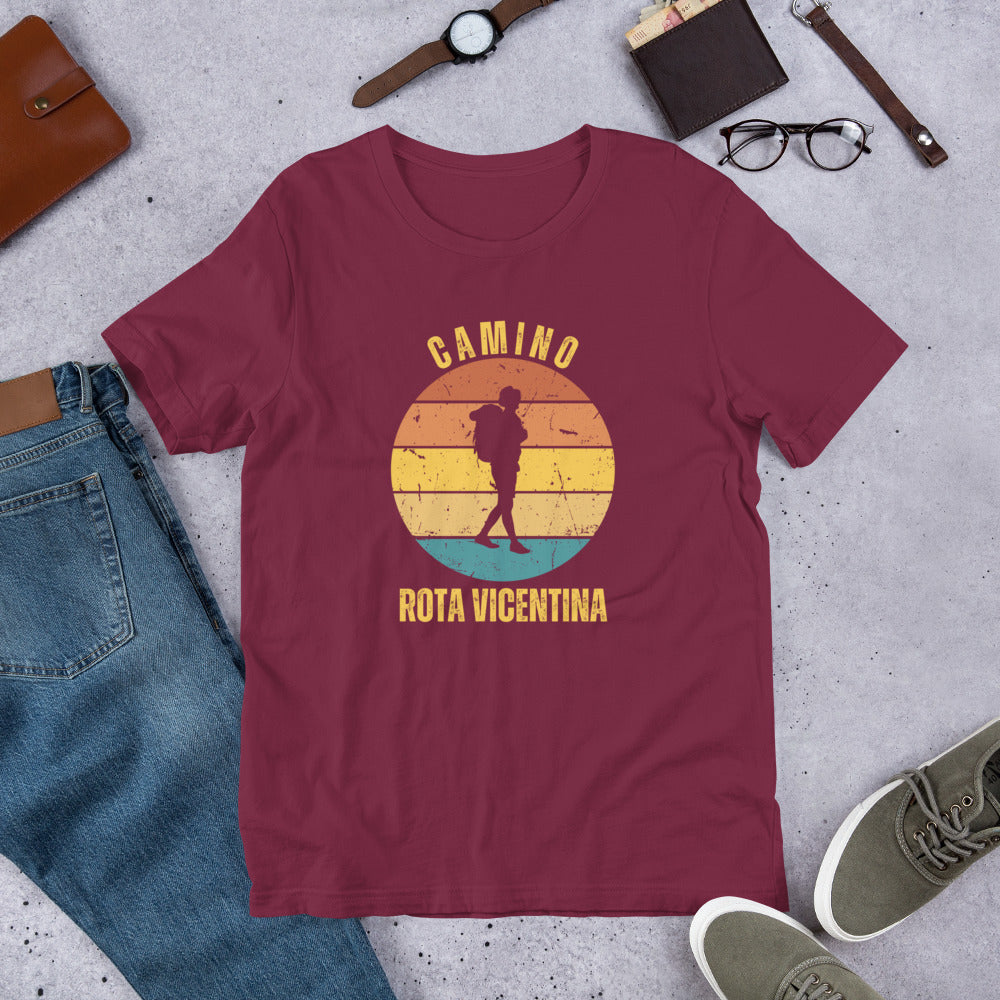 Rota Vicentina T-Shirt, Camino de Santiago Portugues Keepsake, Solo Peregrino, Unisex