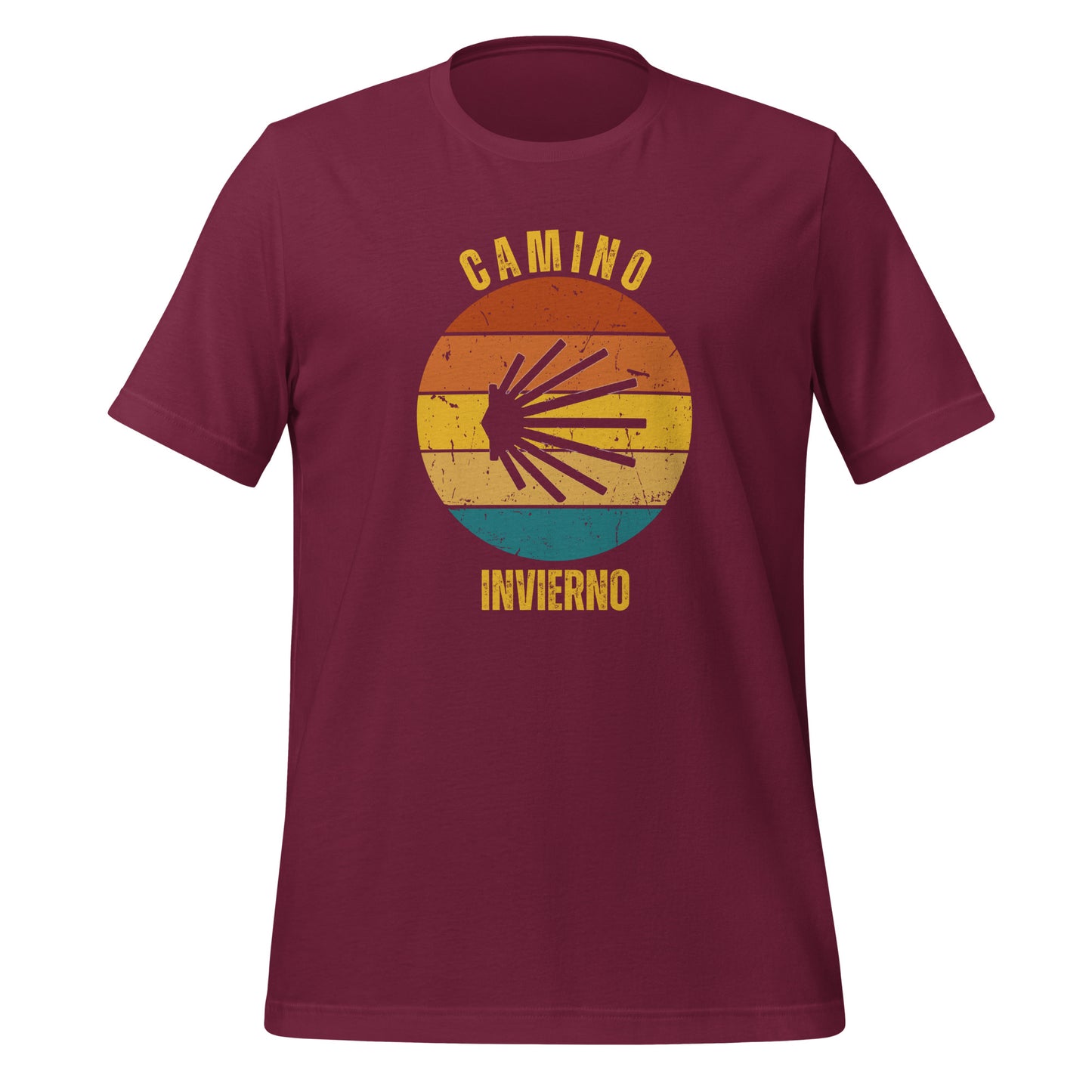 Camino Invierno T-Shirt, Gift for Camino de Santiago Winter Way Peregrino, Keepsake, Seashell, Unisex