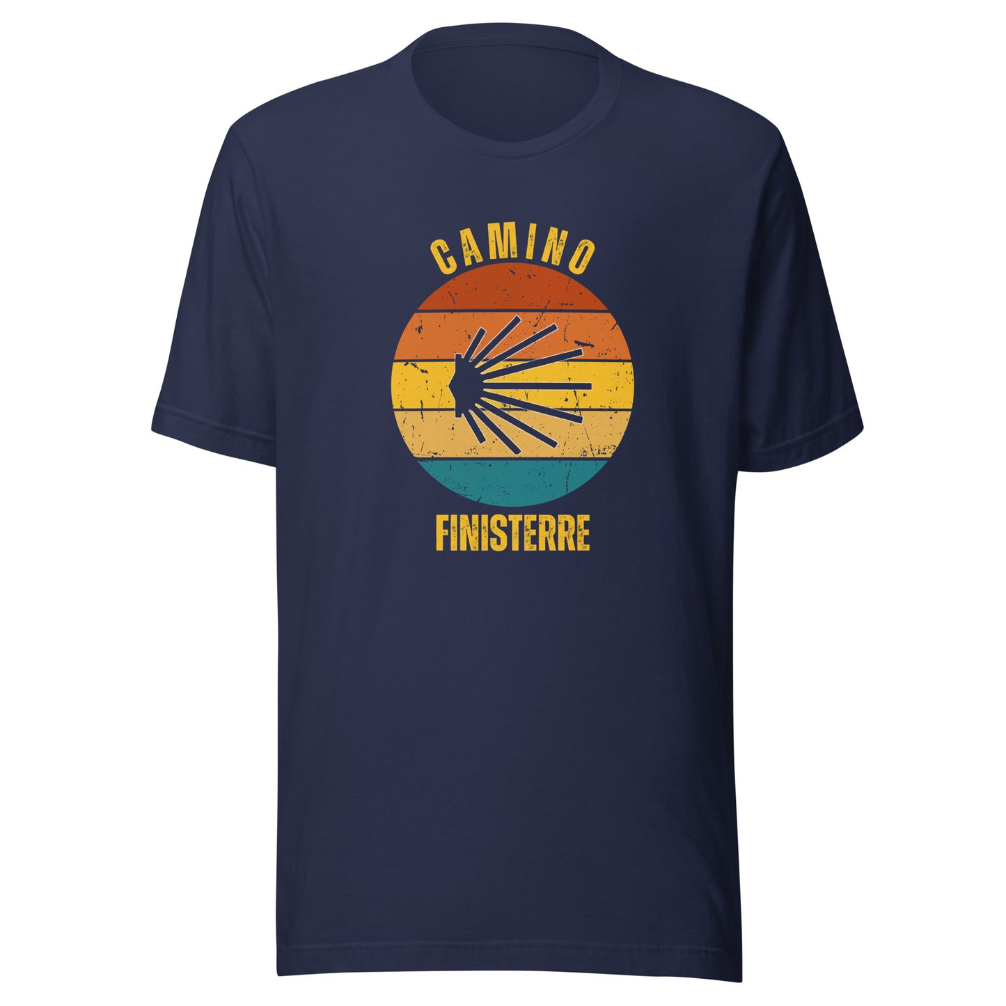 Camino Finisterre T-Shirt, Commemorate Camino de Santiago Finisterra Keepsake, Seashell, Unisex