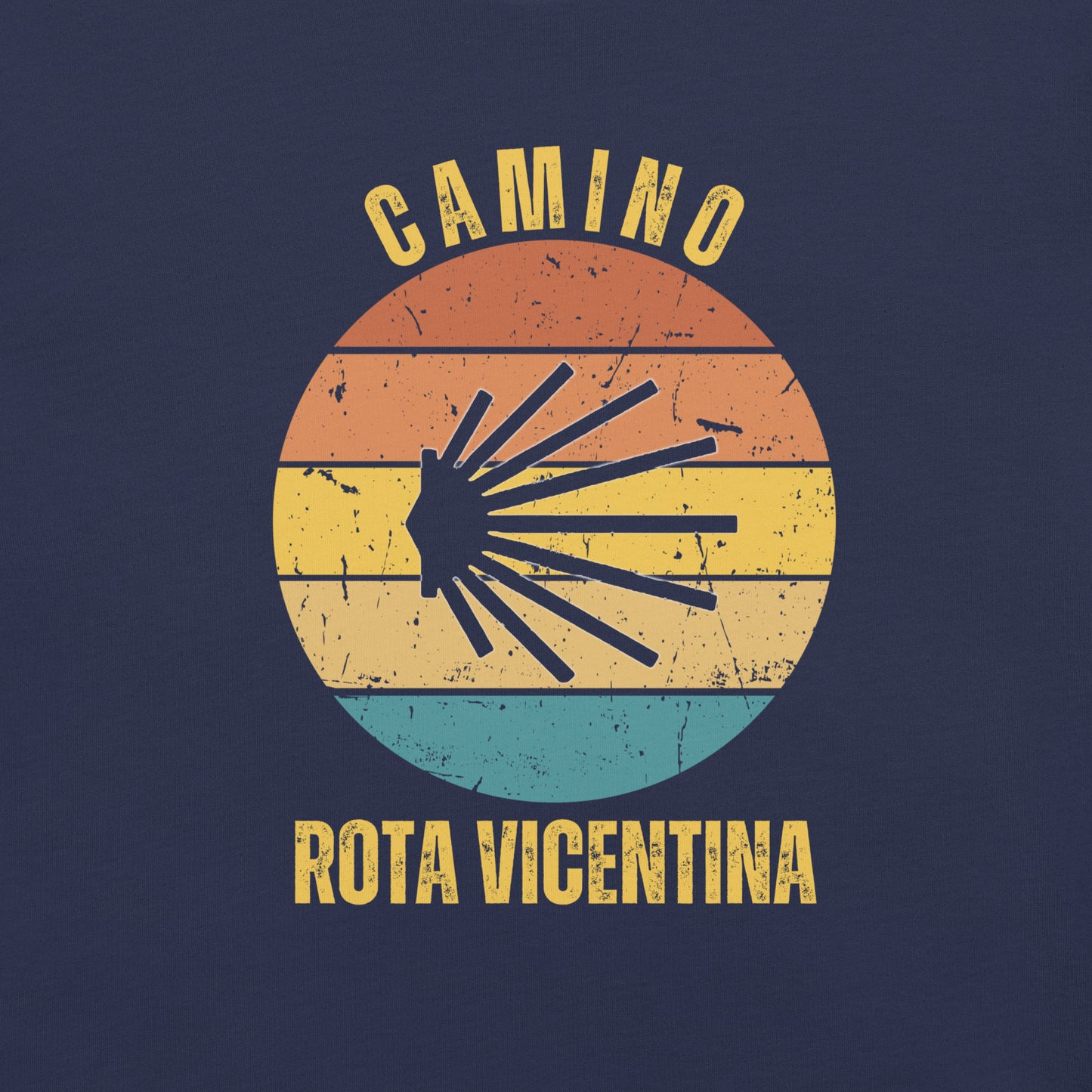 Rota Vicentina T-Shirt, Camino de Santiago Portugues Keepsake, Seashell, Unisex