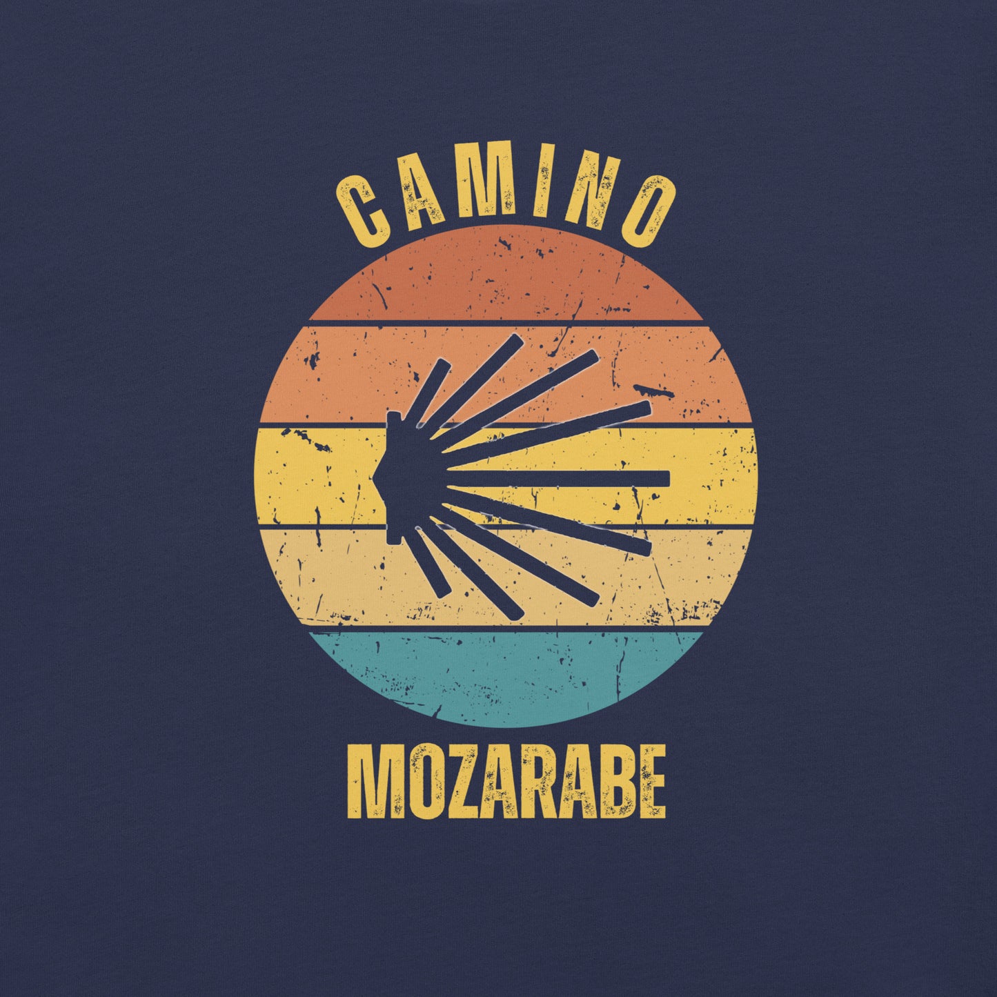 Camino Mozárabe T-Shirt, Gift for Camino de Santiago Spain Peregrino, Keepsake, Seashell, Unisex