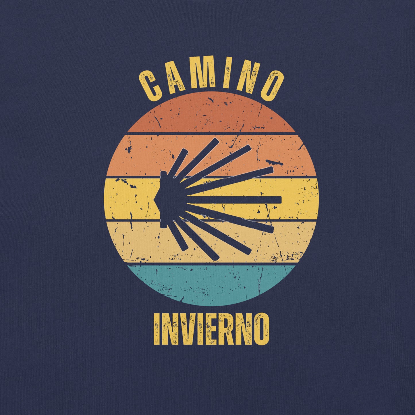 Camino Invierno T-Shirt, Gift for Camino de Santiago Winter Way Peregrino, Keepsake, Seashell, Unisex