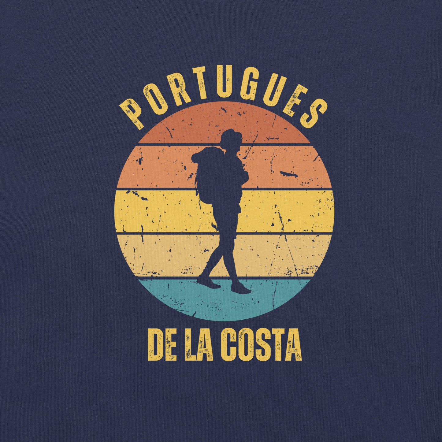 Portugues de la Costa T-Shirt, Commemorate Camino de Santiago, Solo Hiker, Unisex