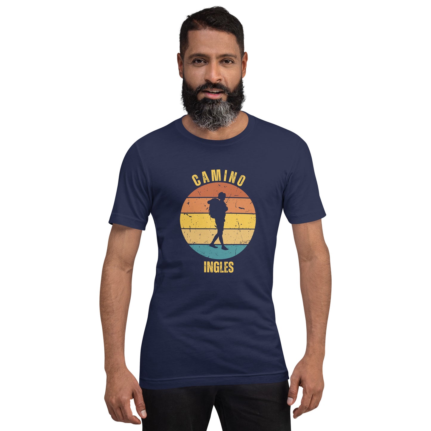 Peregrino Ingles, Camino de Santiago Keepsake, Solo Hiker, Unisex T-Shirt