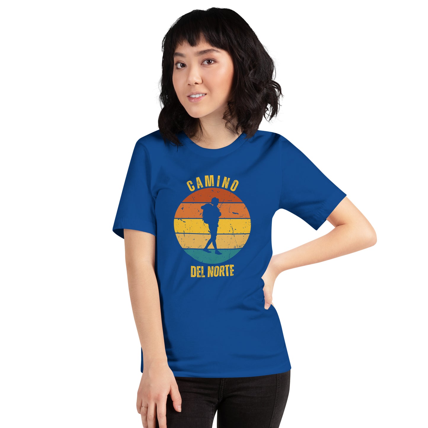 Royal Blue Camino de Santiago del Norte T-Shirt Female