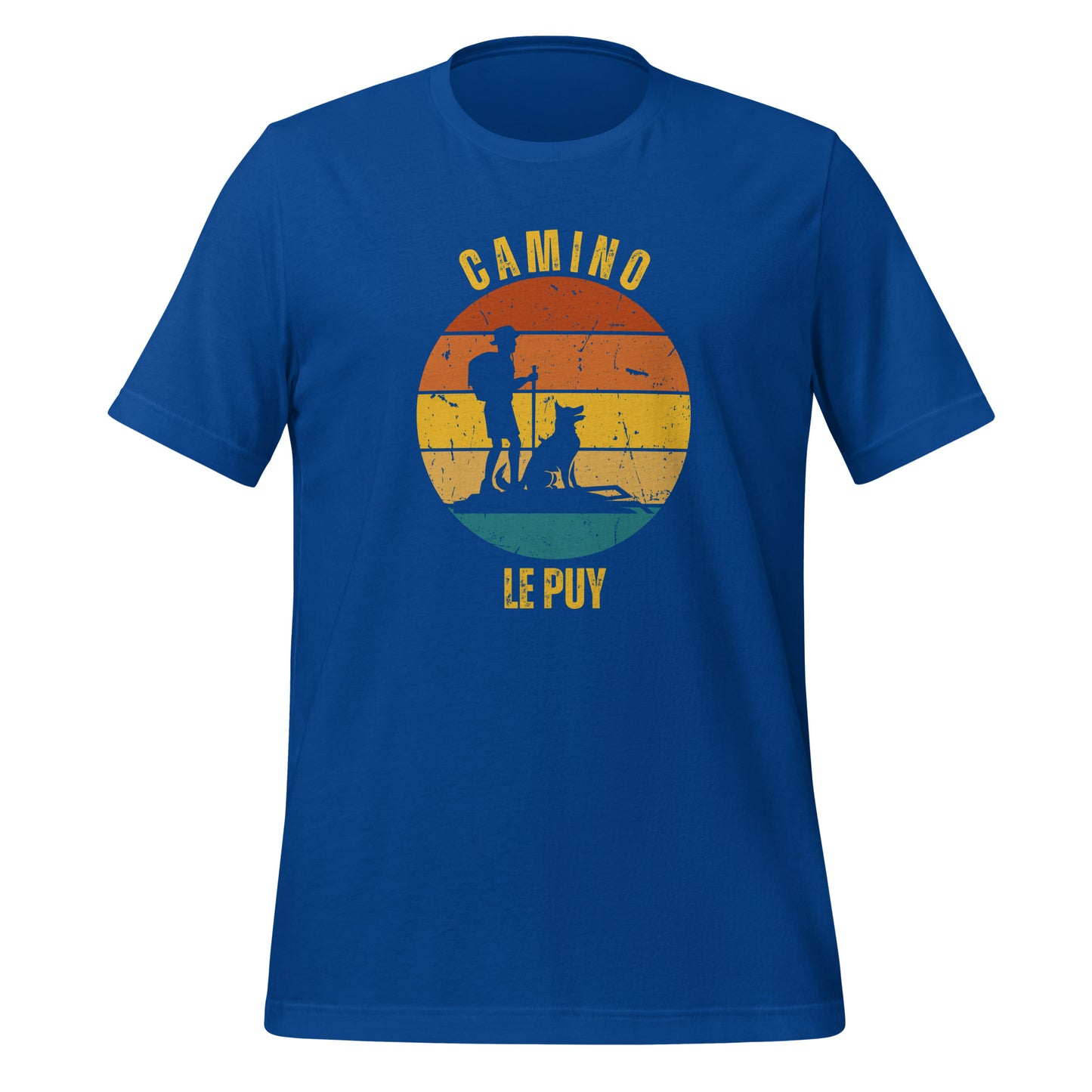 Le Puy Camino T-Shirt, Gift for Camino de Santiago Le Chemin Hiker with Dog, Keepsake for Peregrino, Unisex