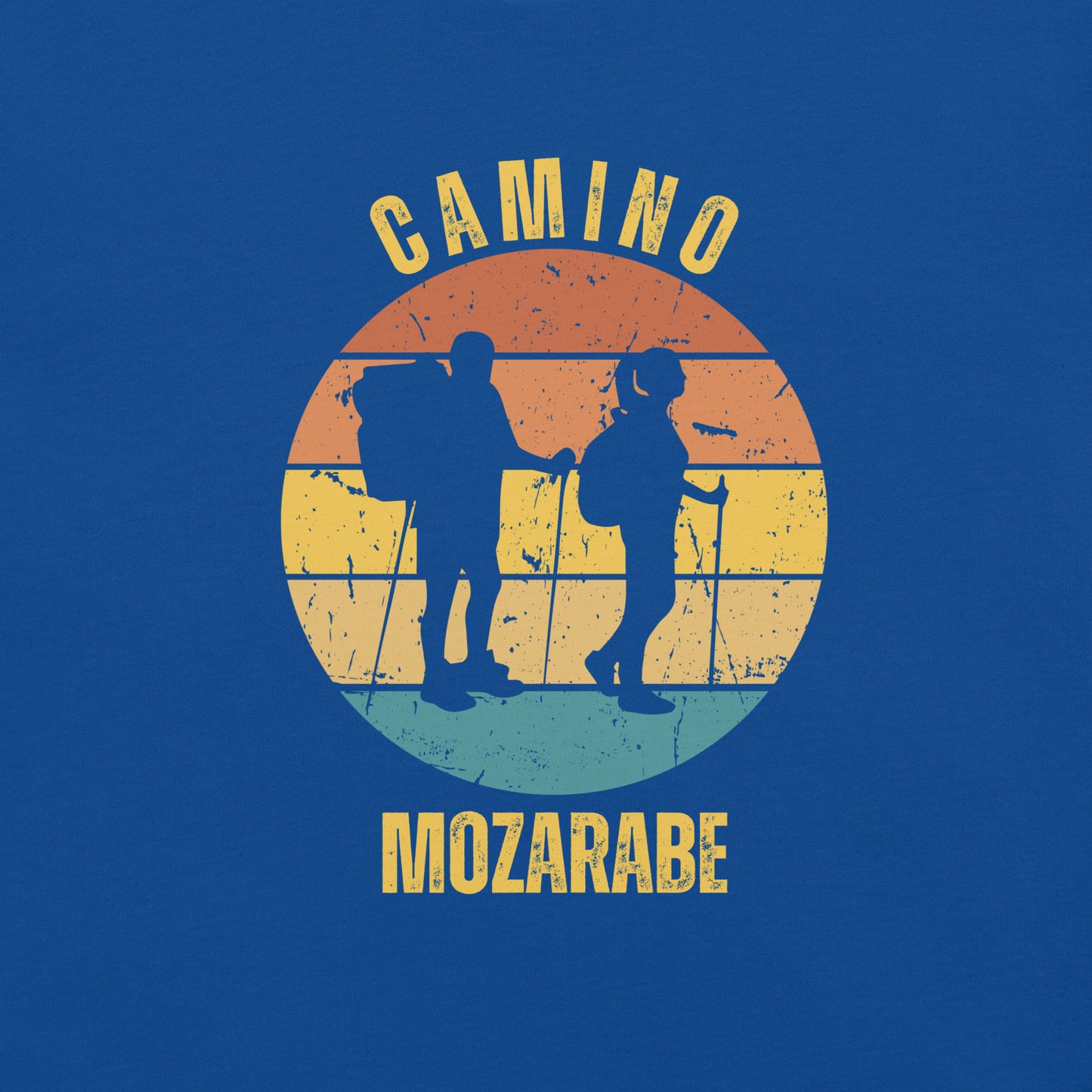 Camino Mozárabe T-Shirt, Gift for Camino de Santiago Spain Peregrino, Keepsake, Two Hikers, Unisex