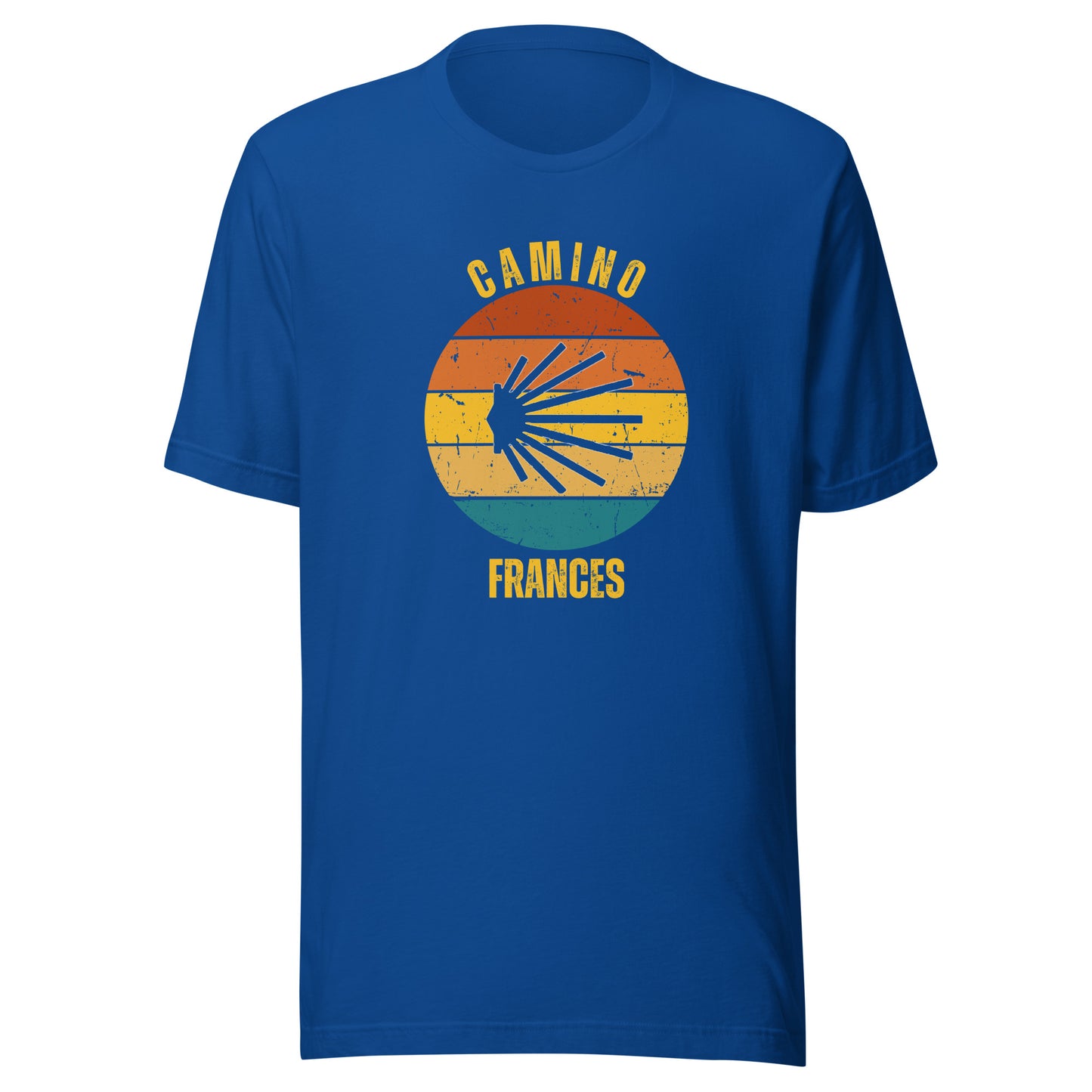 Camino Frances T-Shirt, Gift for Camino de Santiago French Way Peregrino, Keepsake, Seashell, Unisex