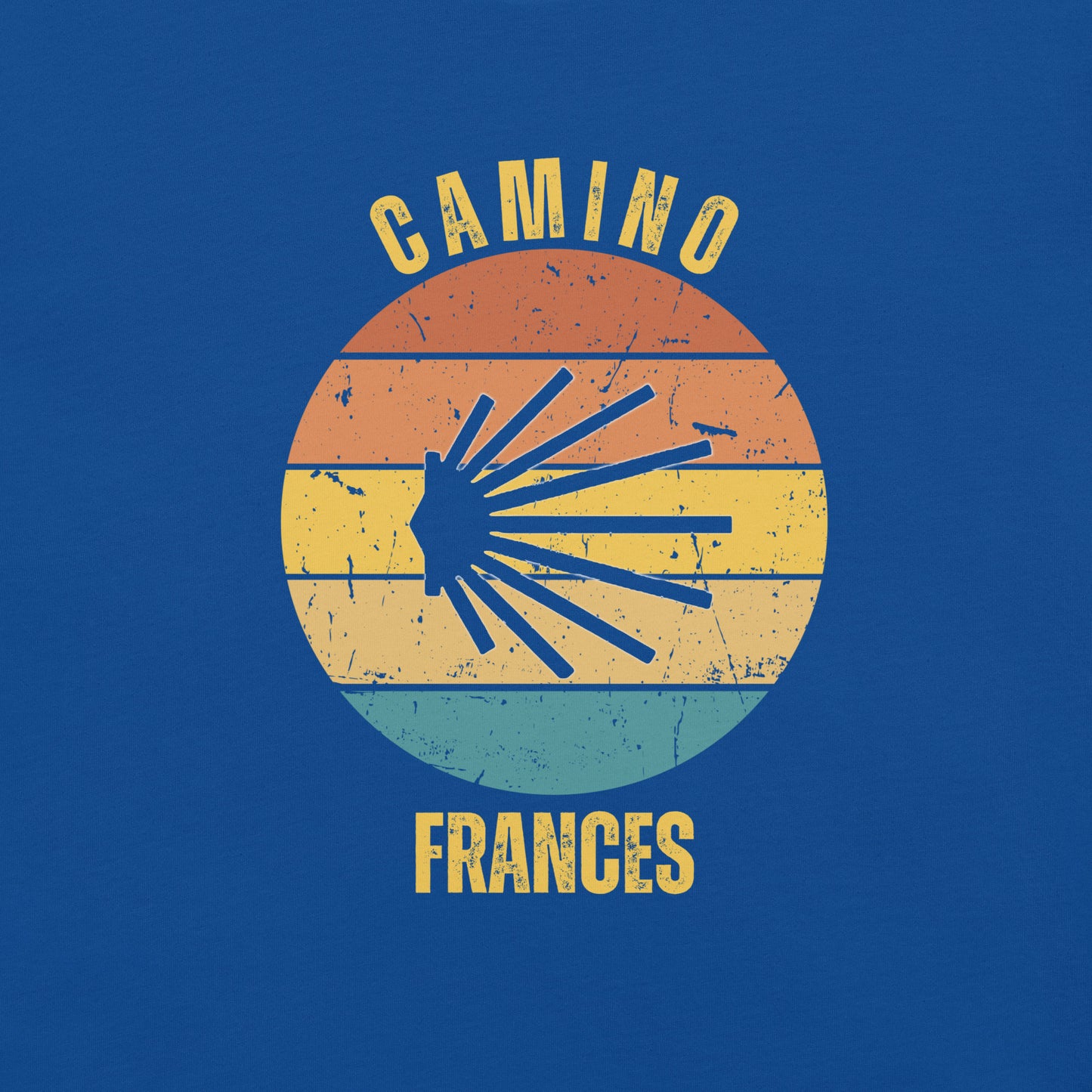 Camino Frances T-Shirt, Gift for Camino de Santiago French Way Peregrino, Keepsake, Seashell, Unisex