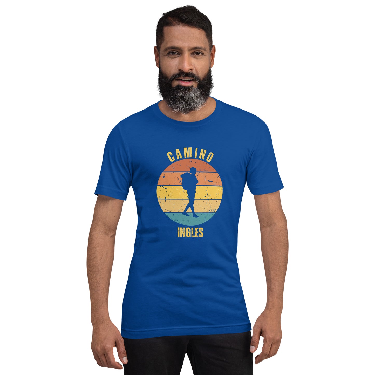 Peregrino Ingles, Camino de Santiago Keepsake, Solo Hiker, Unisex T-Shirt