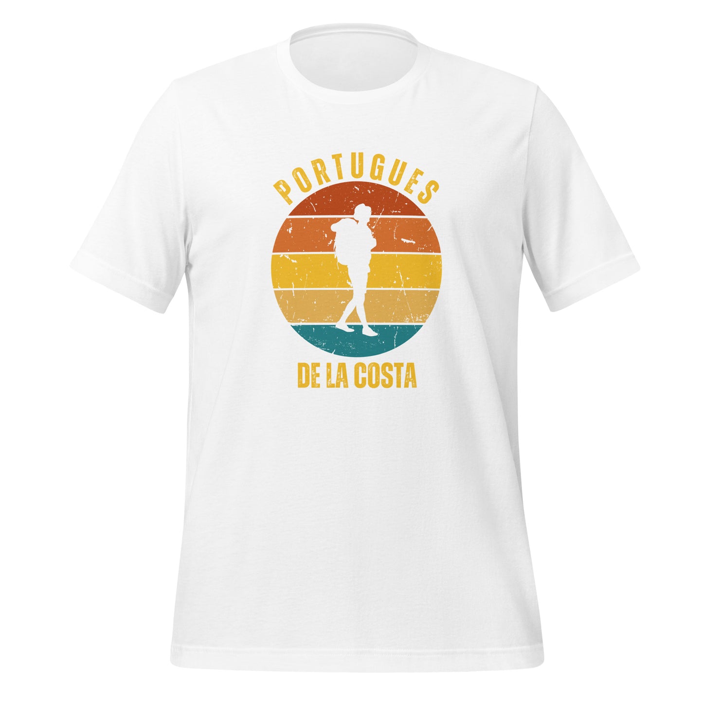 Portugues de la Costa T-Shirt, Commemorate Camino de Santiago, Solo Hiker, Unisex