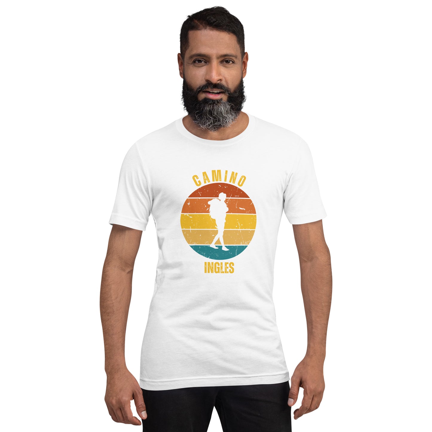 Peregrino Ingles, Camino de Santiago Keepsake, Solo Hiker, Unisex T-Shirt