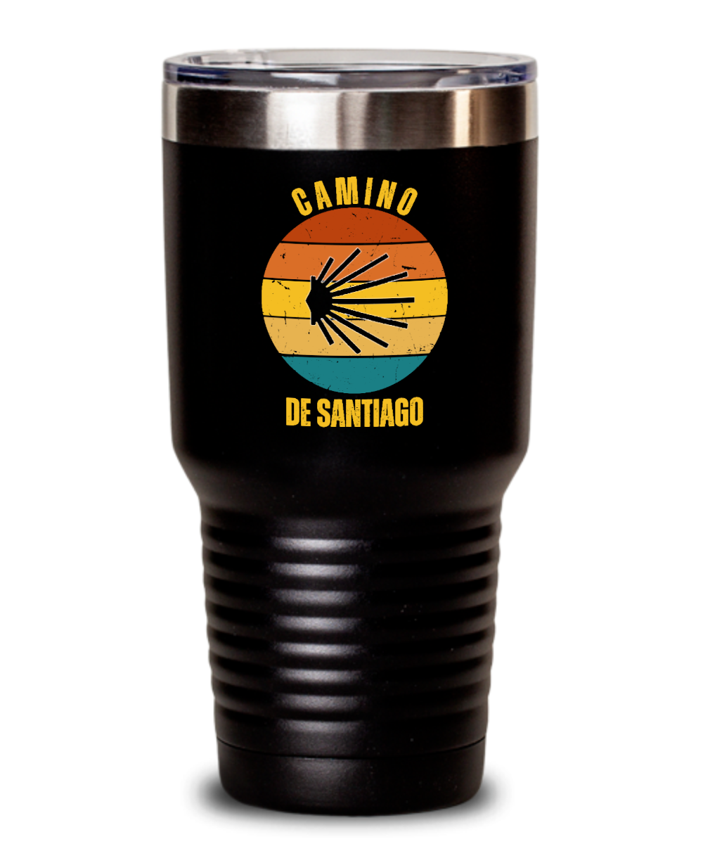 Camino de Santiago seashell tumbler