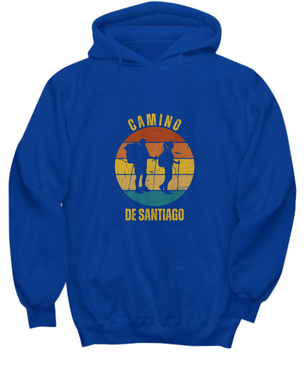 Camino de Santiago Hoodie Front Royal Blue